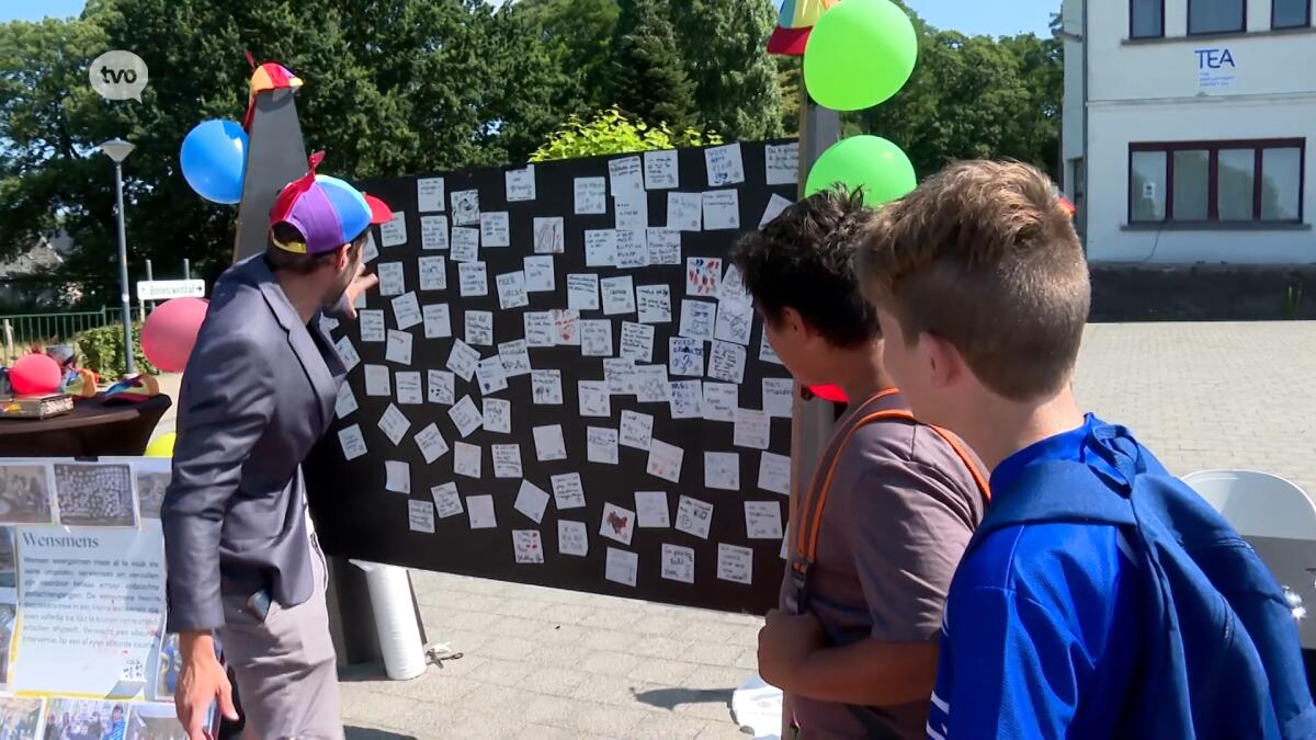 Wetterse wensmuur onthuld aan Kasteeltje op sport- en recreatiedomein De Warande