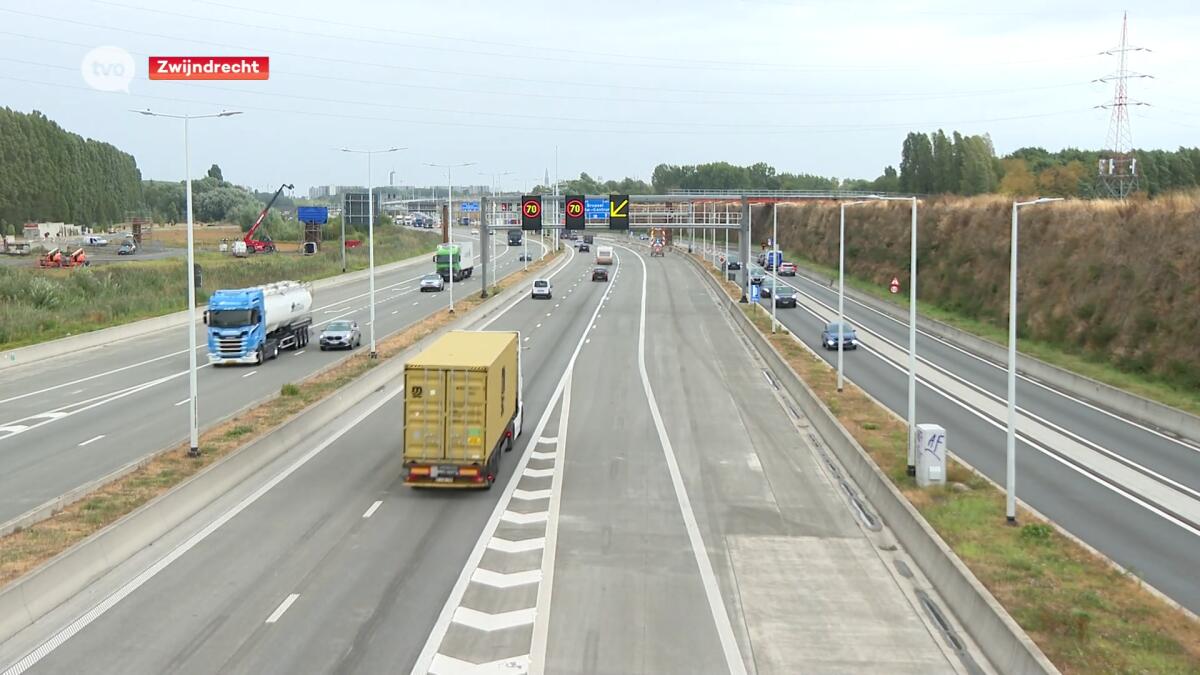 E34 gaat vannacht dicht in Zwijndrecht door plaatsing werfbrug voor sanering 3M