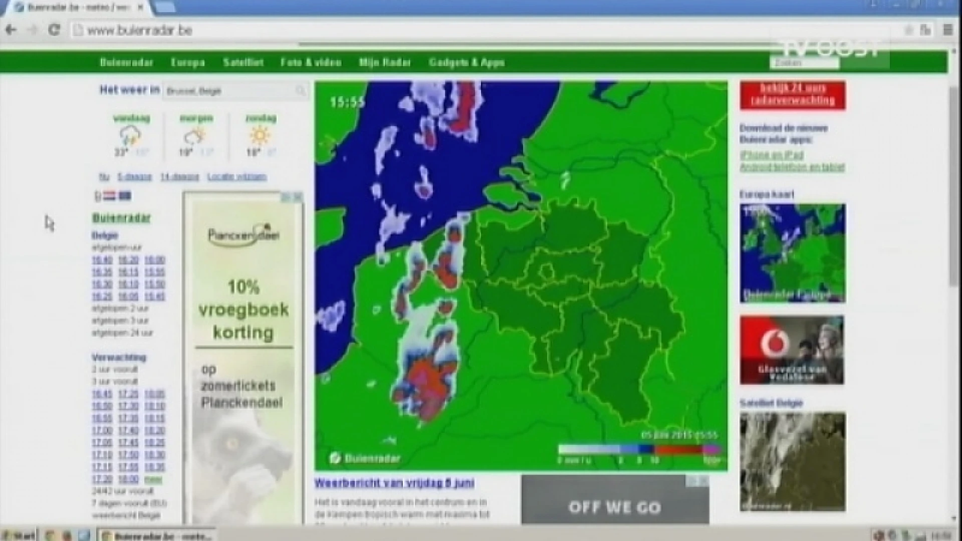 Opnieuw hagelbuien mogelijk