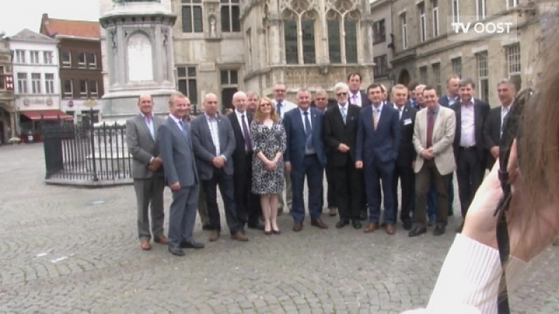 Europese delegatie in Aalst