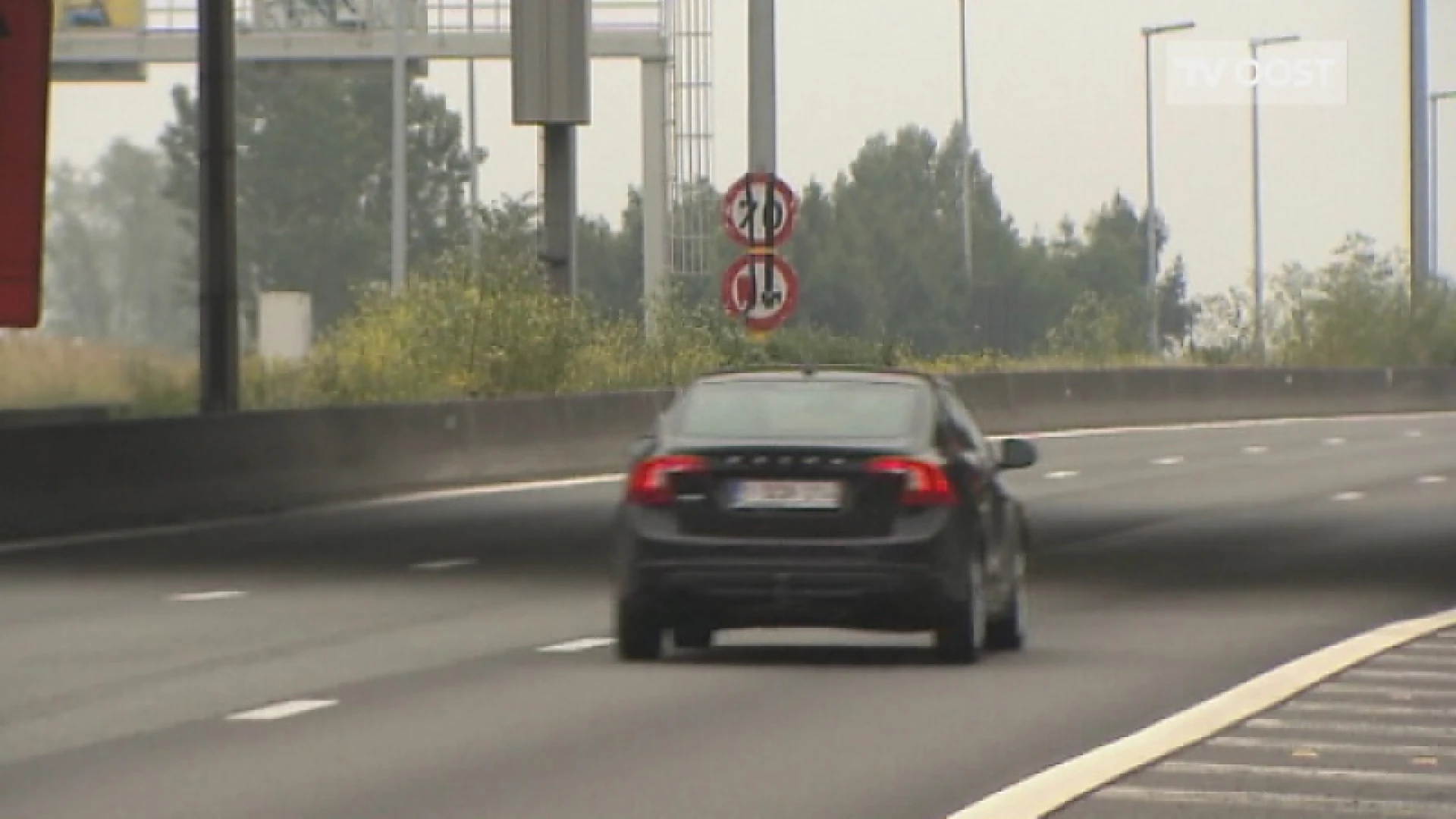 Extra rijstrook op afrit Wetteren E40