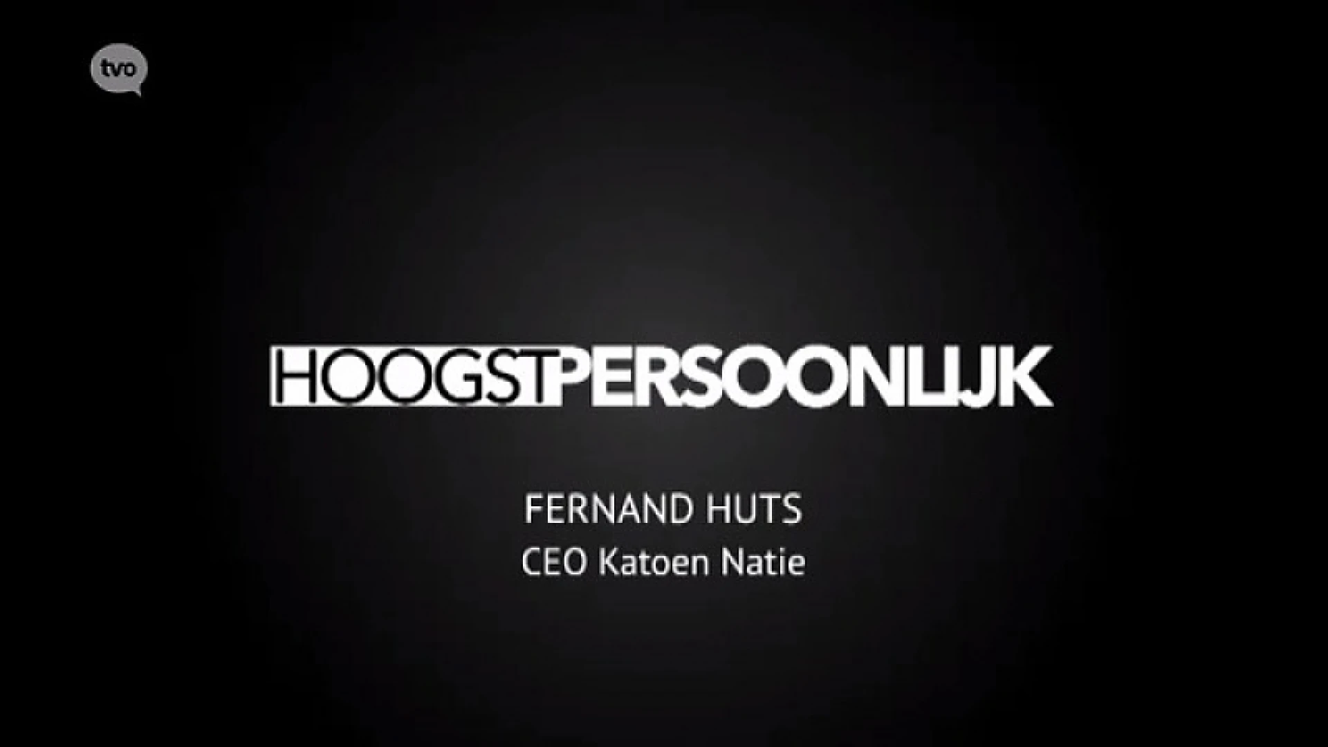 Hoogstpersoonlijk met Fernand Huts