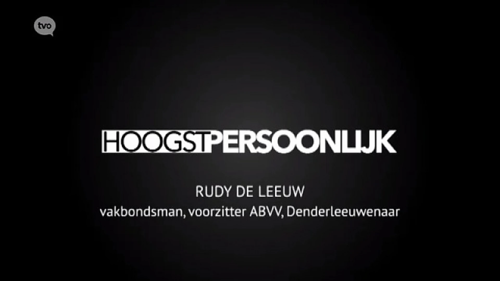 Hoogstpersoonlijk met Rudy De Leeuw