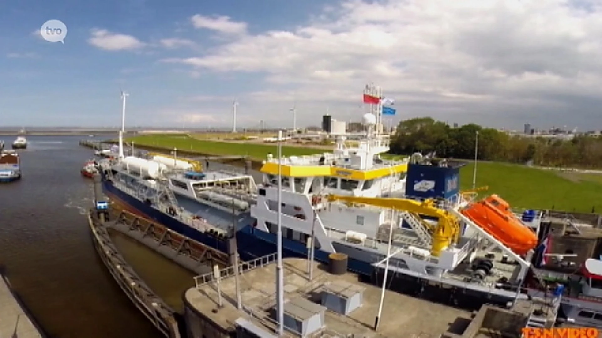 Eerste fijnstofkorting voor schip in haven