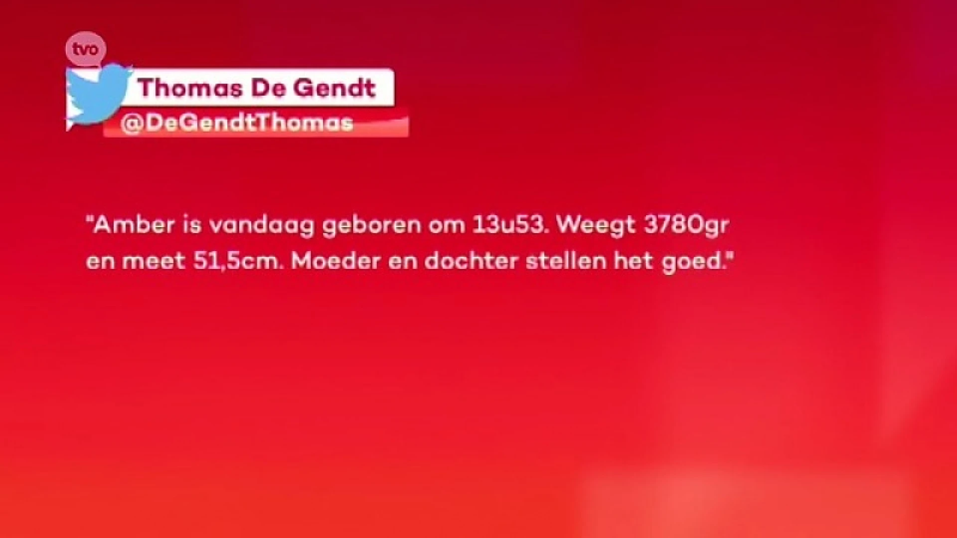 Thomas De Gendt is papa van Amber