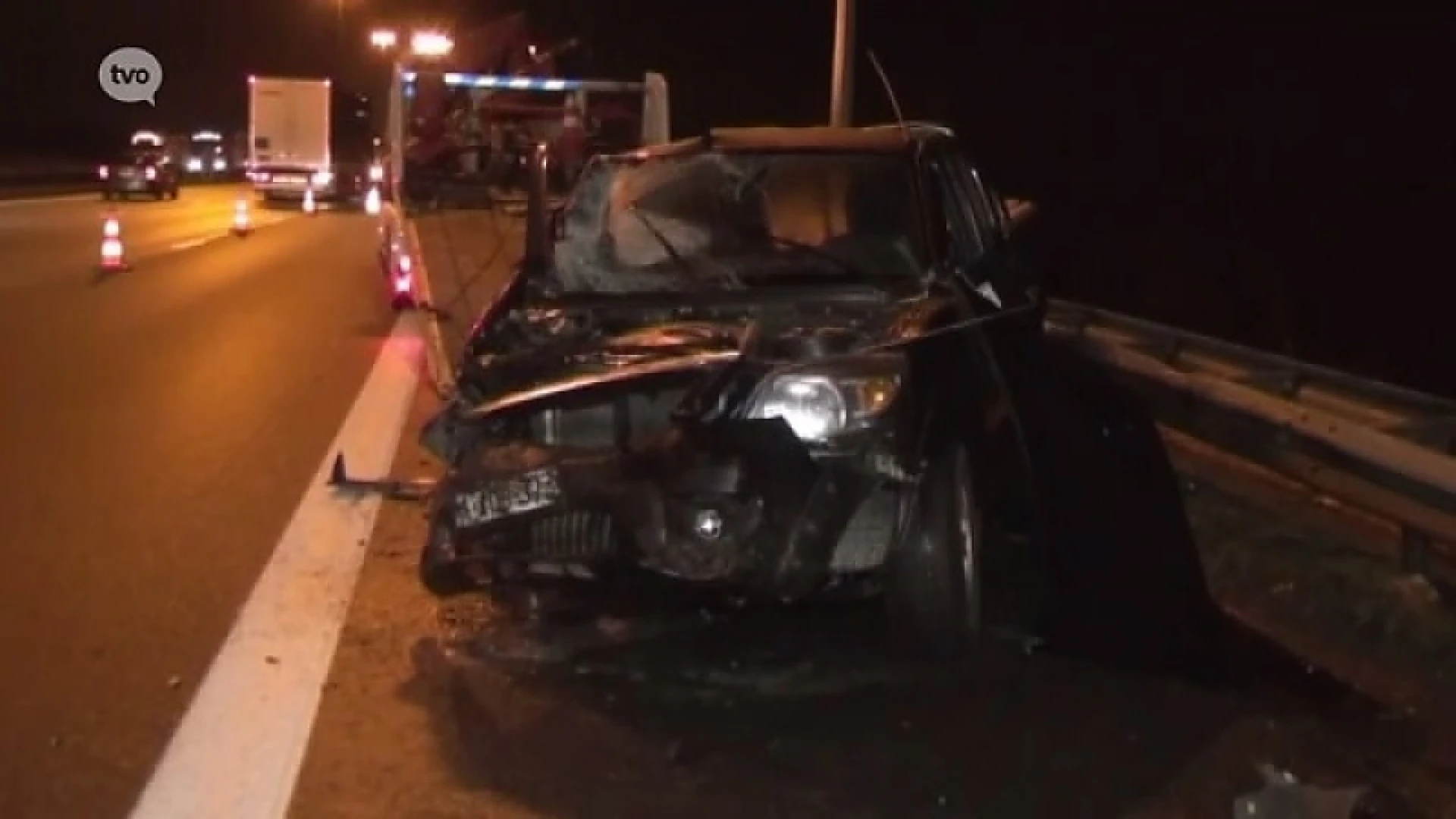 Gladheid brengt auto aan het slippen in Zele