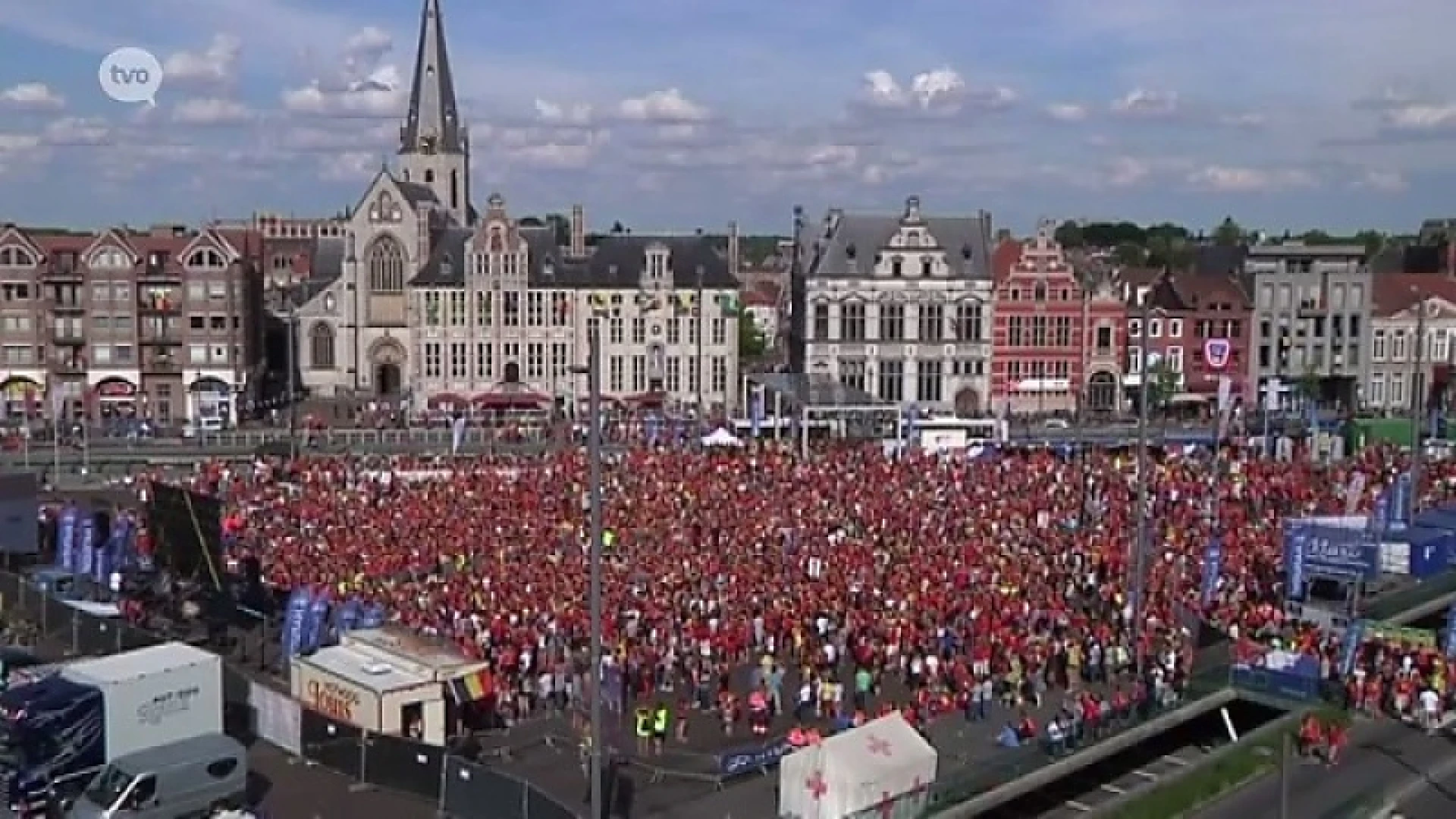 Sint-Niklaas: Vereniging uit Vilvoorde organiseert EK-scherm op Grote Markt