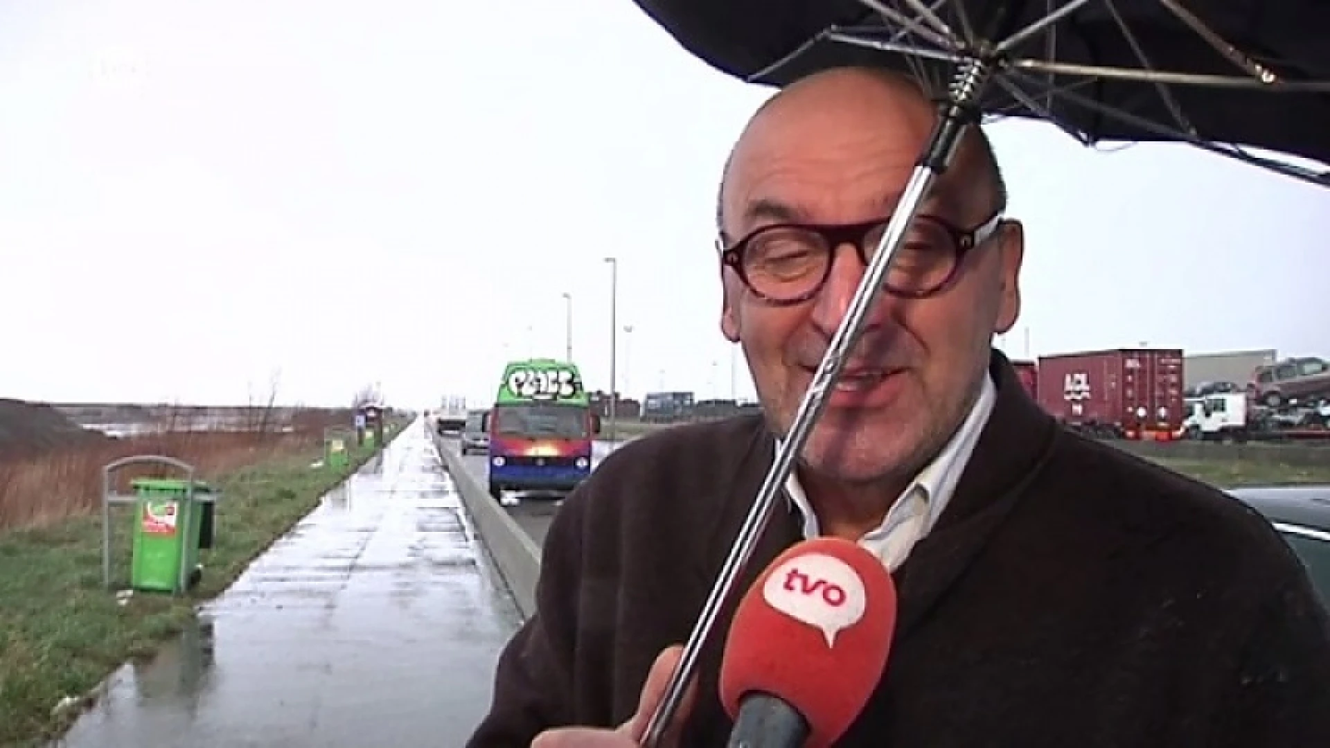 "We staan hier, zoals de truckers, niet ideaal op dit moment"