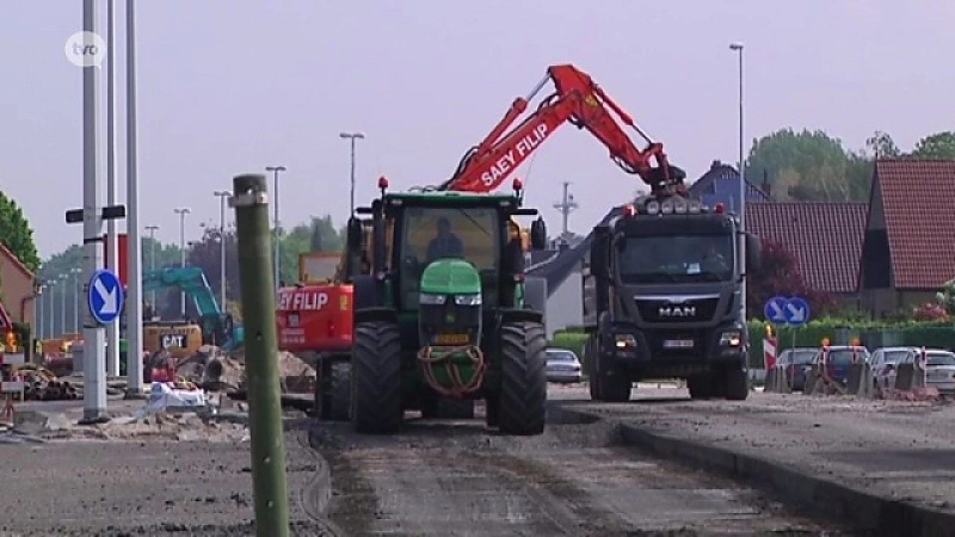 Nieuwe fase werken N70, opnieuw verkeer door Vossekotstraat