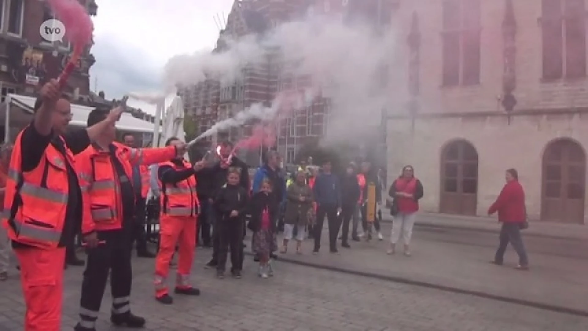 Ambulanciers voeren actie tegen privatisering