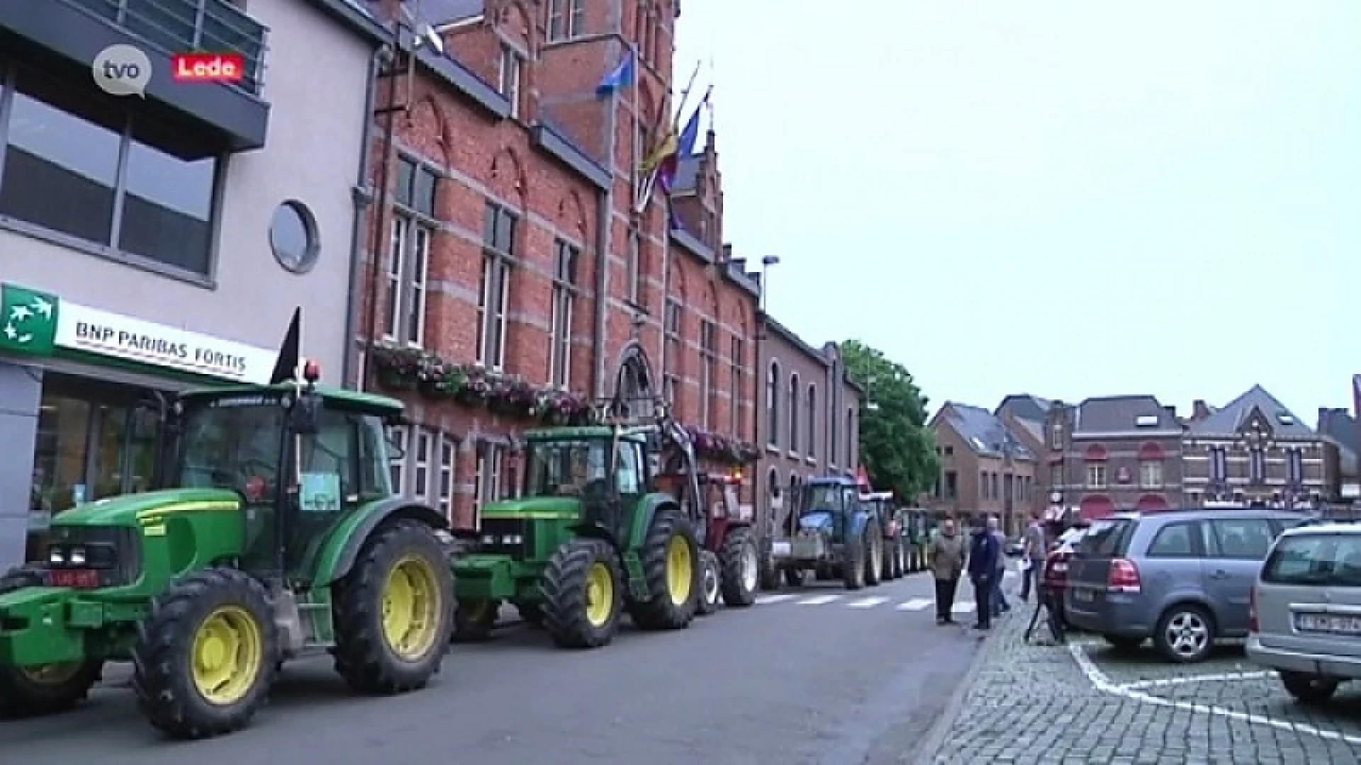 Boeren in Lede protesteren tegen verder inpalmen van open ruimte