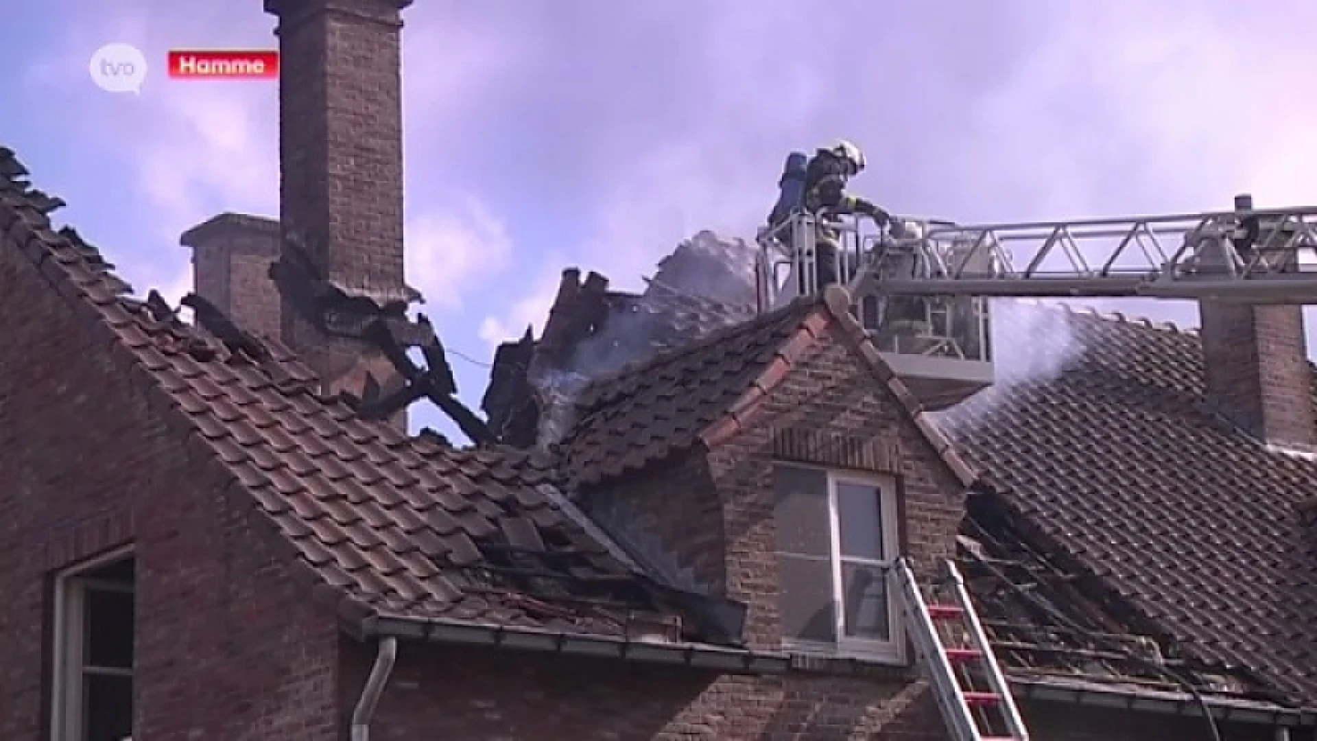 Huis in Hamme volledig vernield door blikseminslag