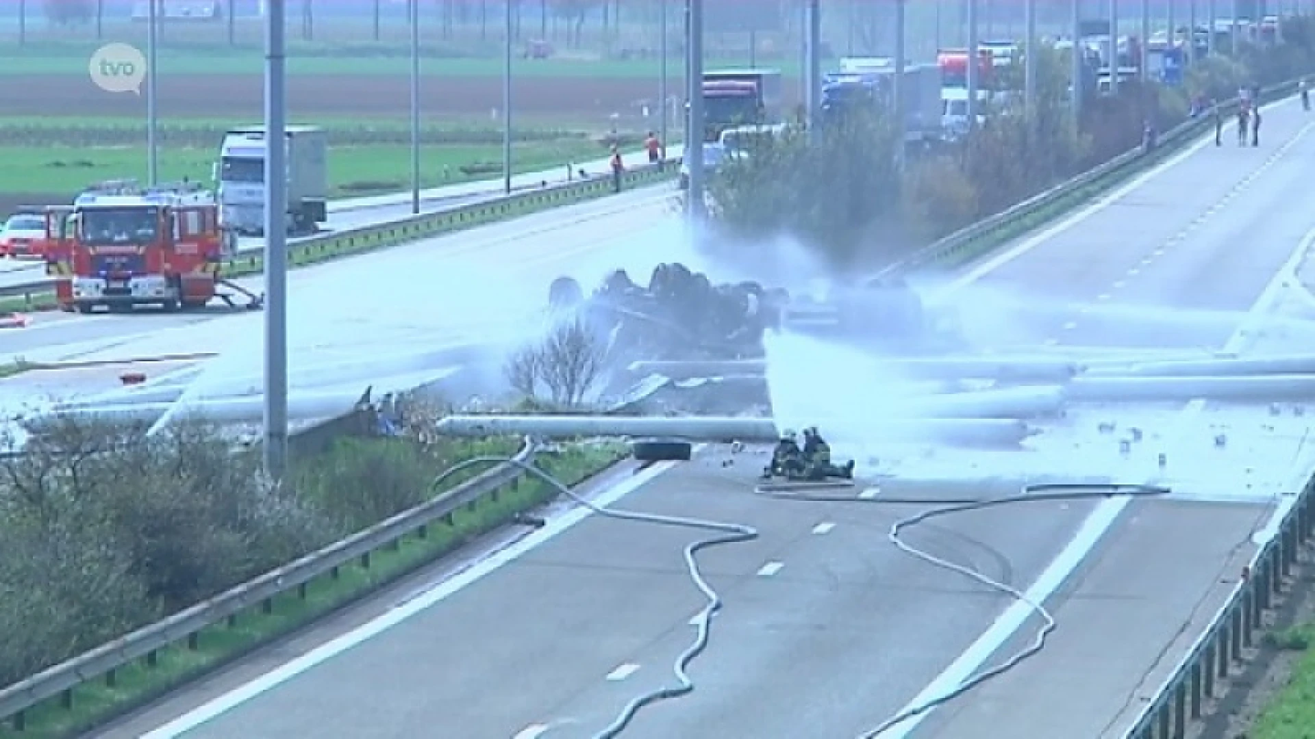 Vrijspraak voor Nederlandse trucker die inferno op E34 veroorzaakte