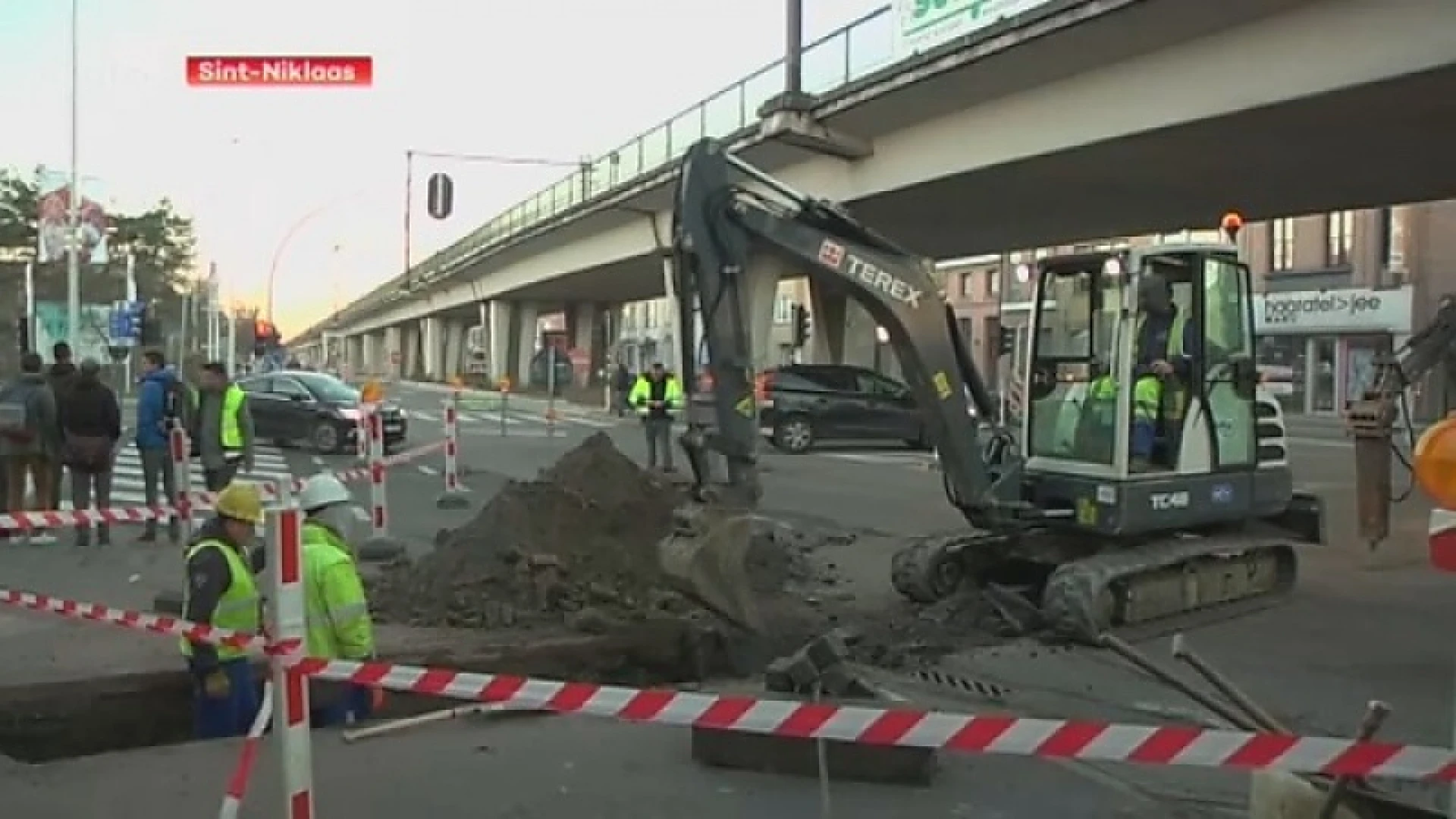 Drukke ochtendspits blijft uit bij start werken aan Driekoningen in Sint-Niklaas