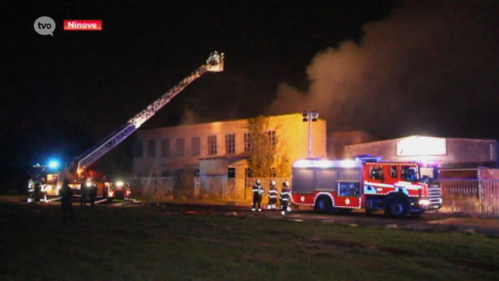 Graanmarkt Ninove afgesloten door afvalbrand