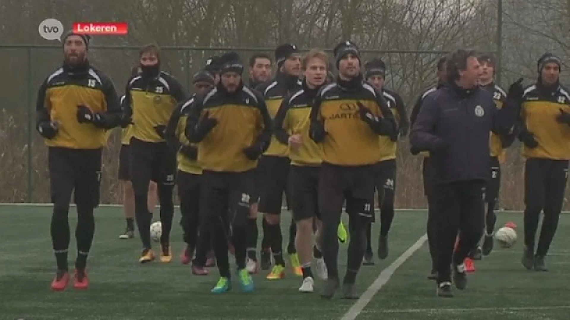 Laatste training Sporting Lokeren voor vertrek op winterstage naar Spanje