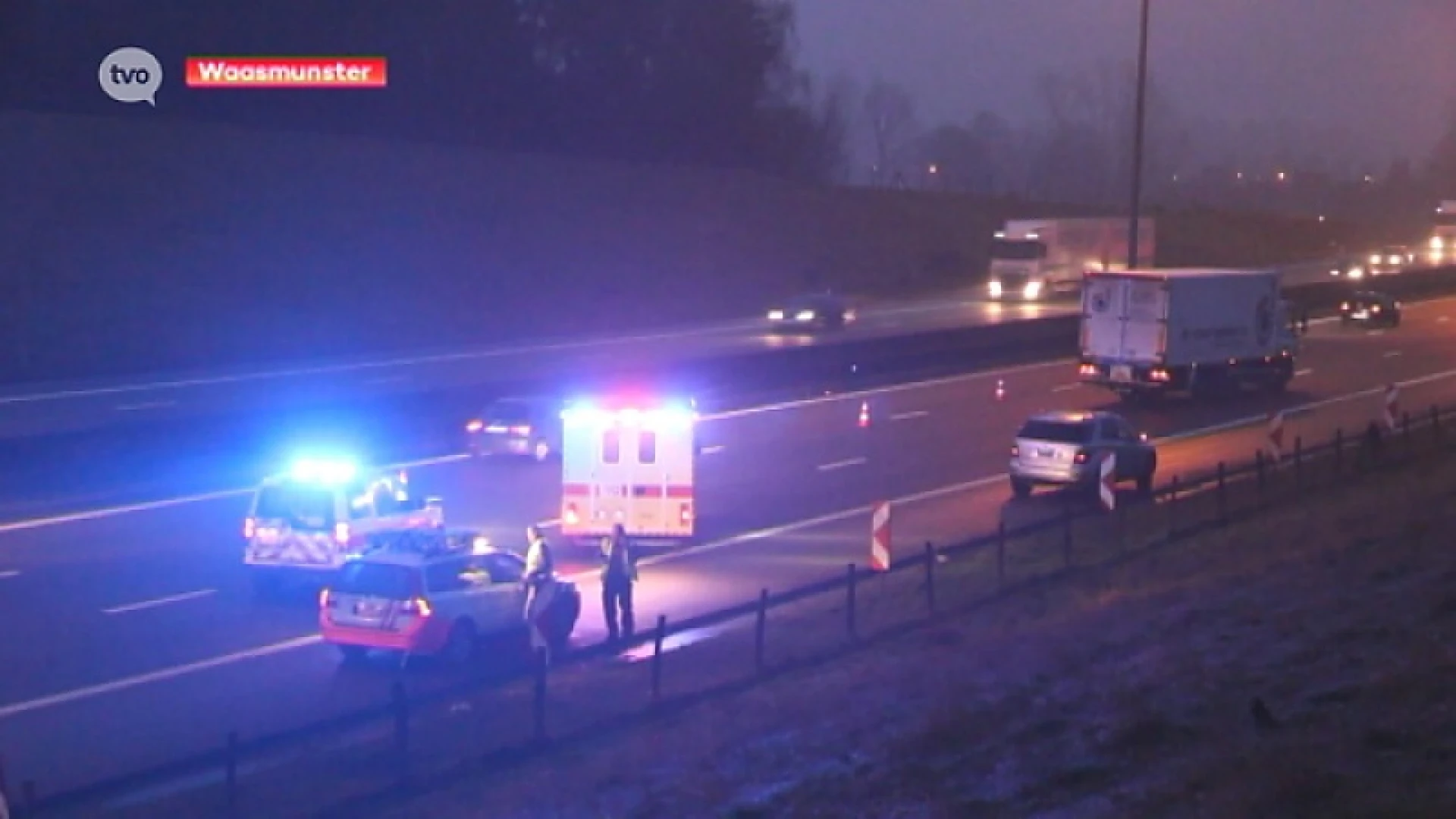 Vrouw zwaargewond bij verkeersongeval op E17 in Waasmunster