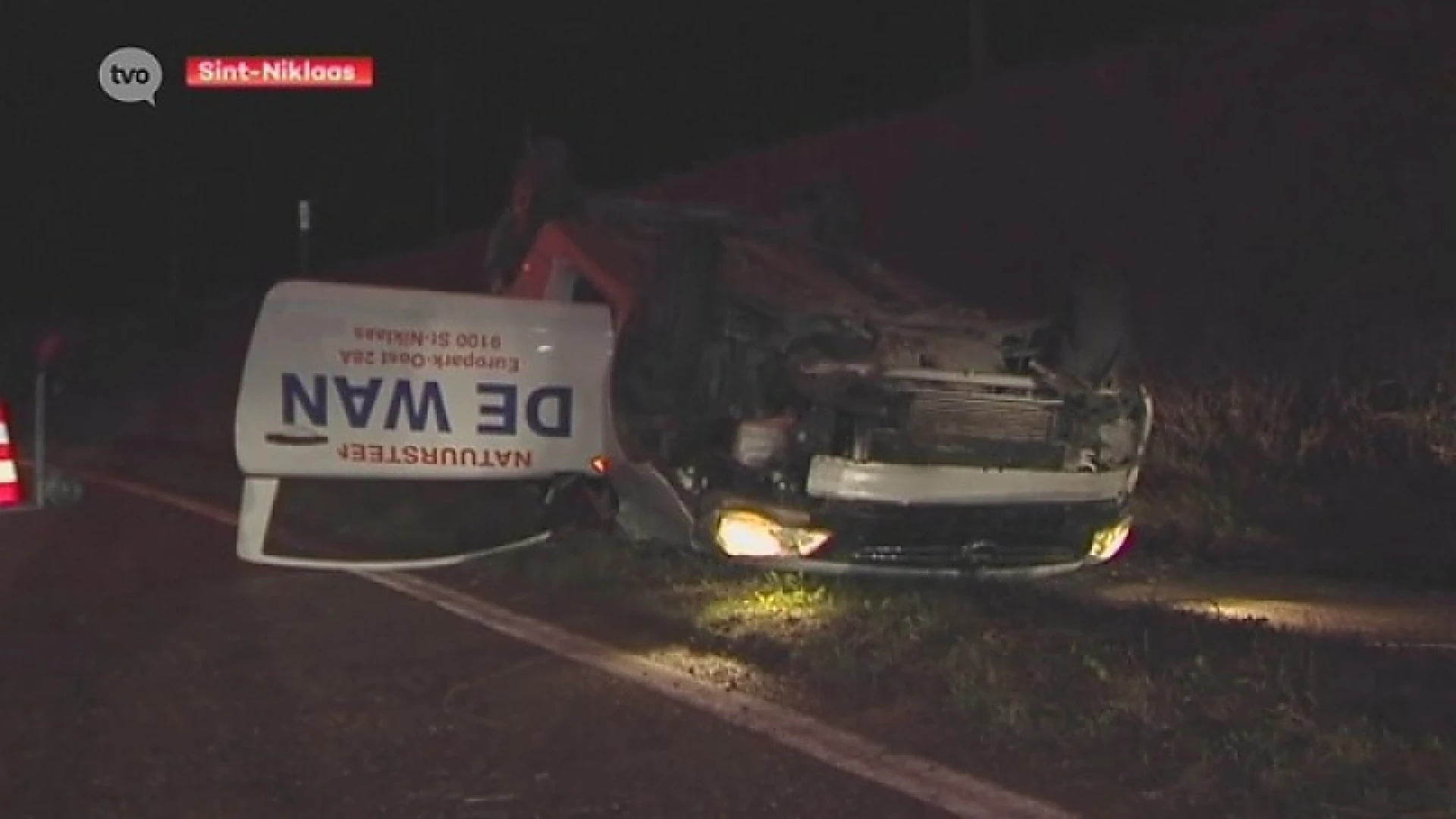 Auto belandt op dak, aanrijdster pleegt vluchtmisdrijf