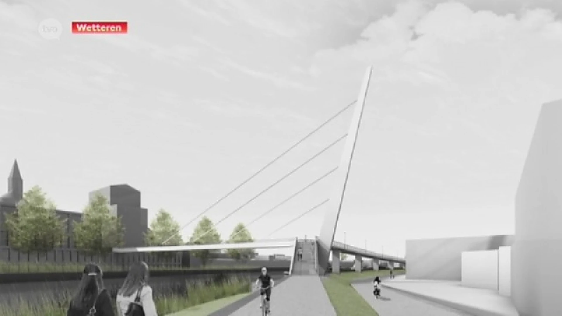 Werken aan langverwachte nieuwe fietsersbrug in Wetteren van start gegaan