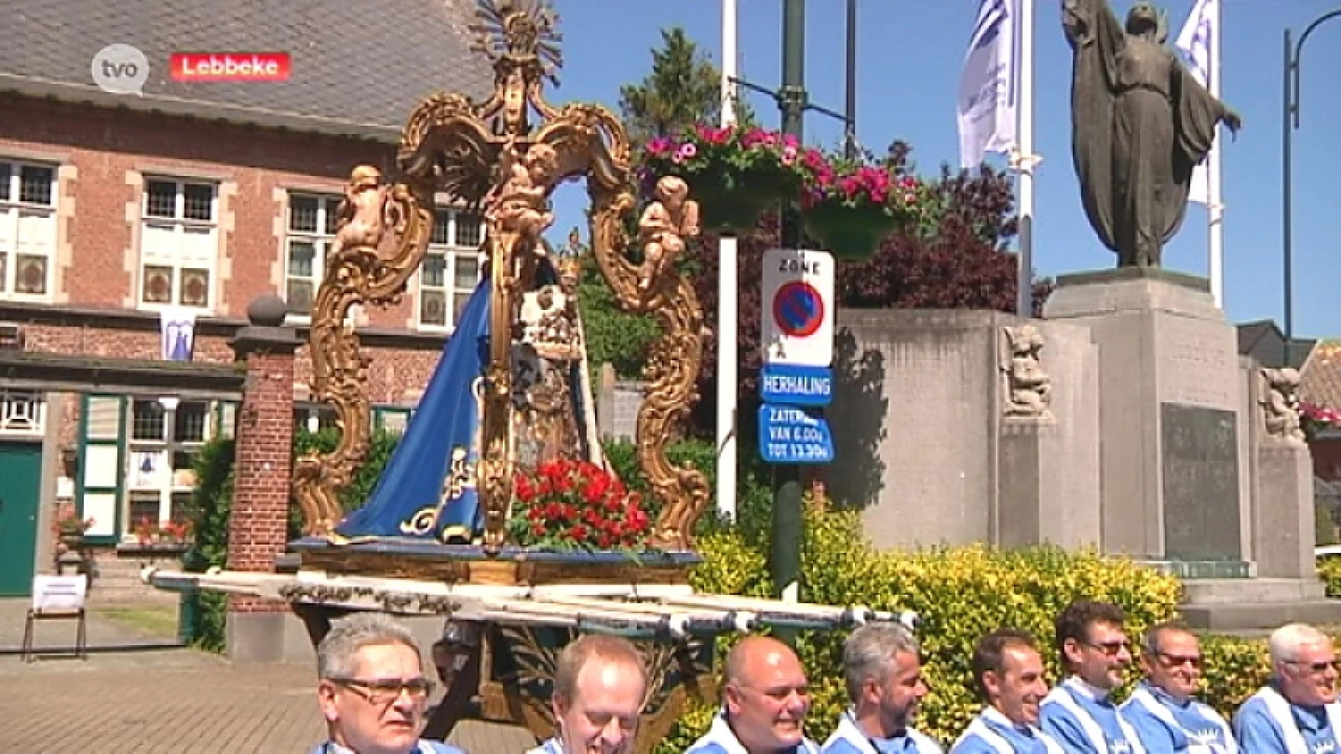 Mariaprocessie Lebbeke traditioneel in teken van ontstaan plaatselijke parochie