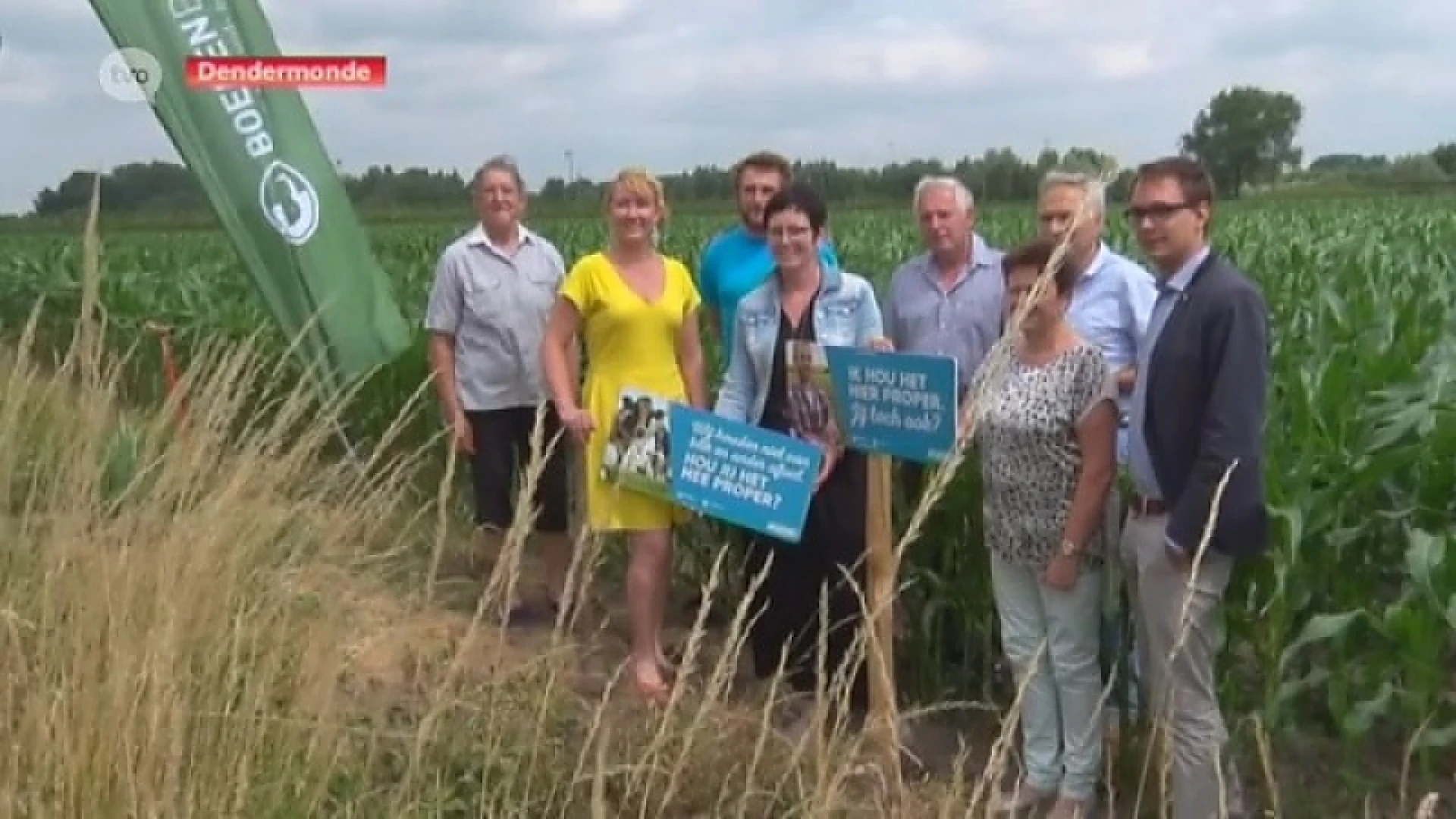 Nu bordje dat zegt: "Metalen blikjes zijn gevaarlijk voor dieren"