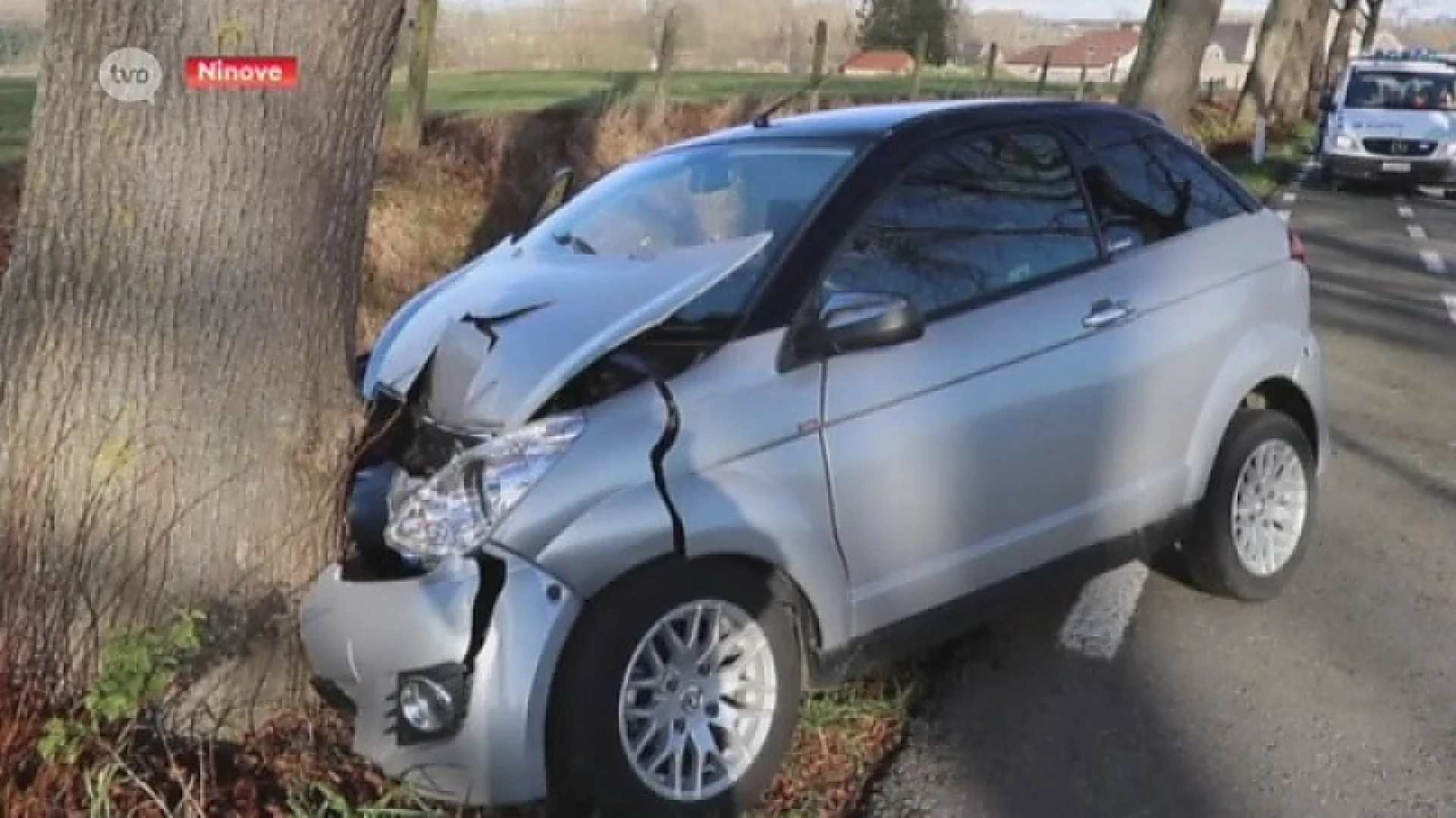60-jarige vrouw knalt frontaal tegen boom in Ninove