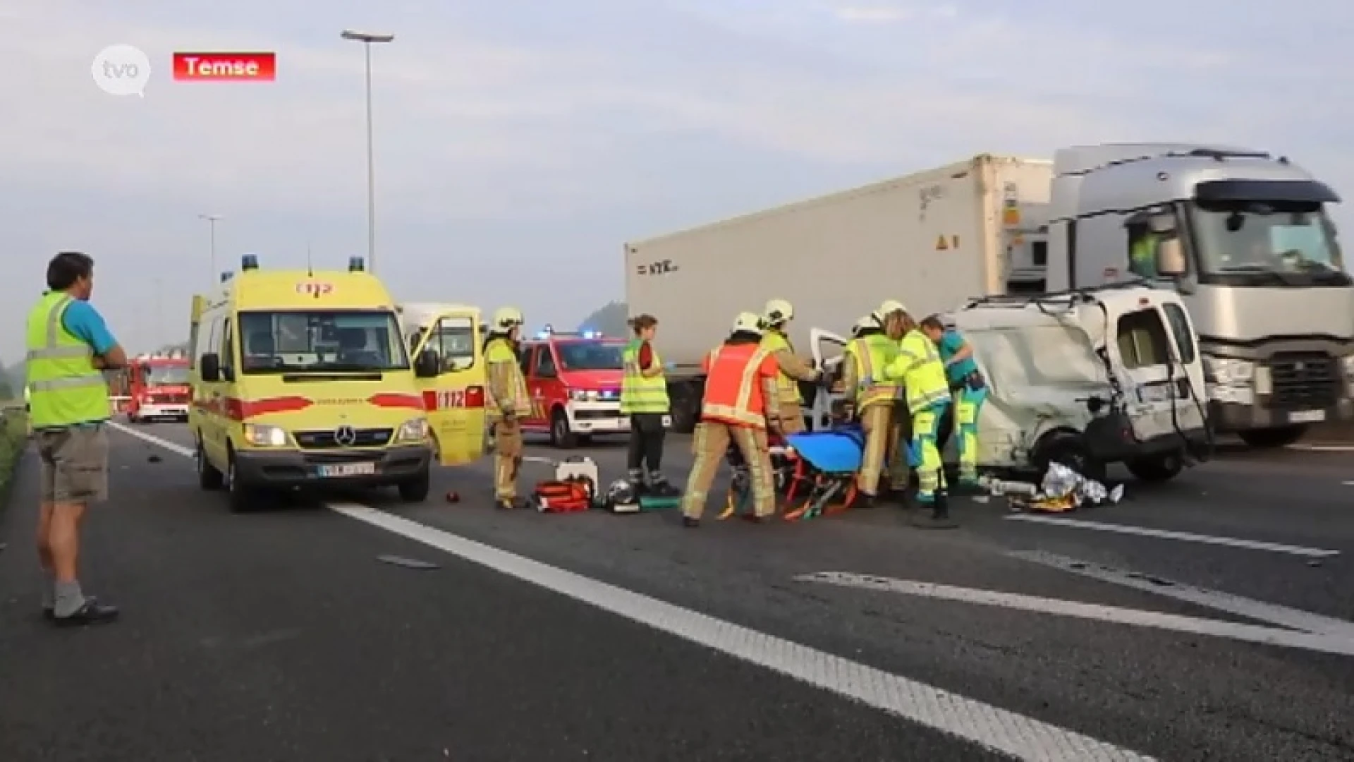 Zwaar ongeval op E17 in Temse