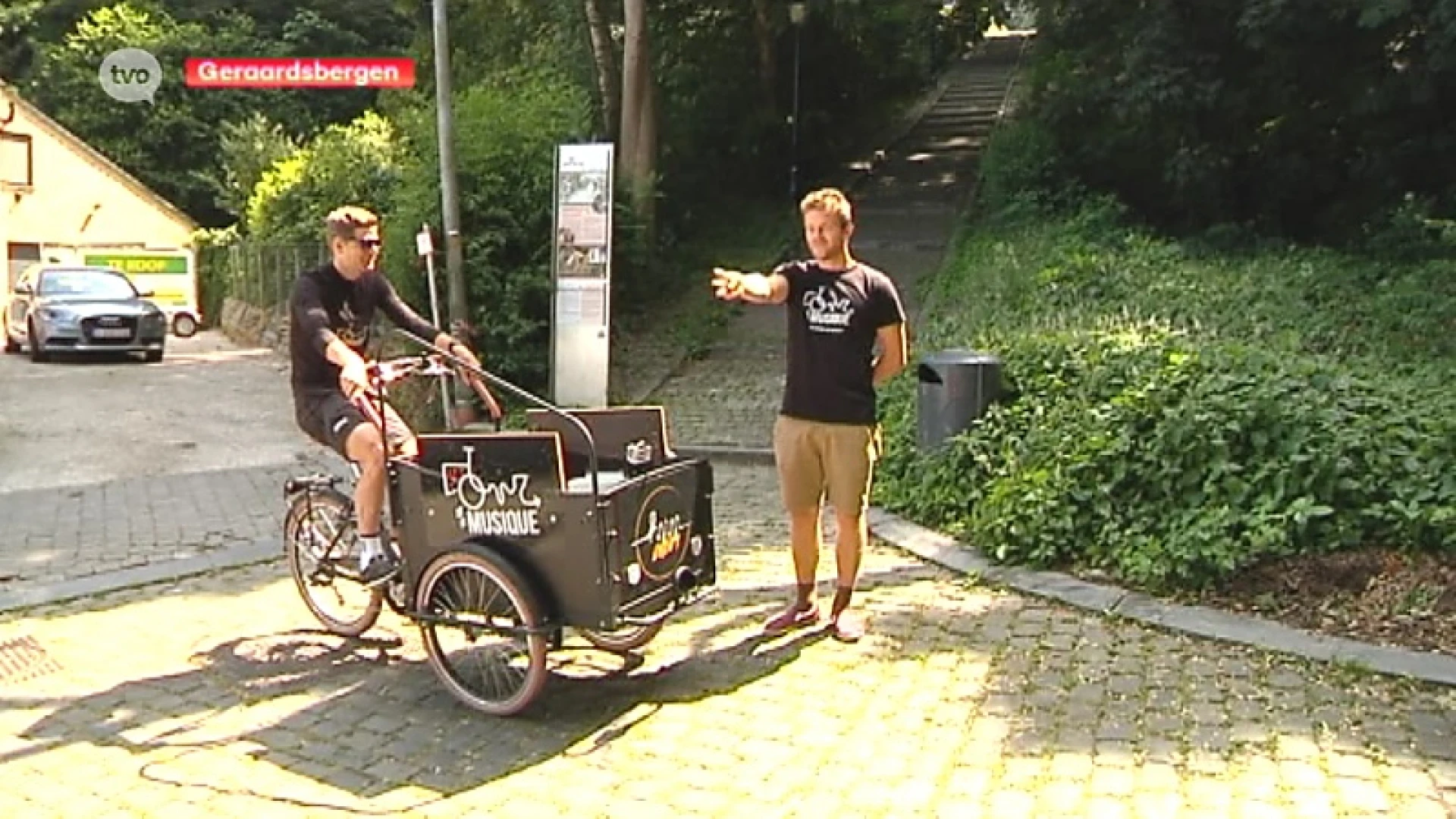 Bakfietsenrace op Muur van Geraardsbergen