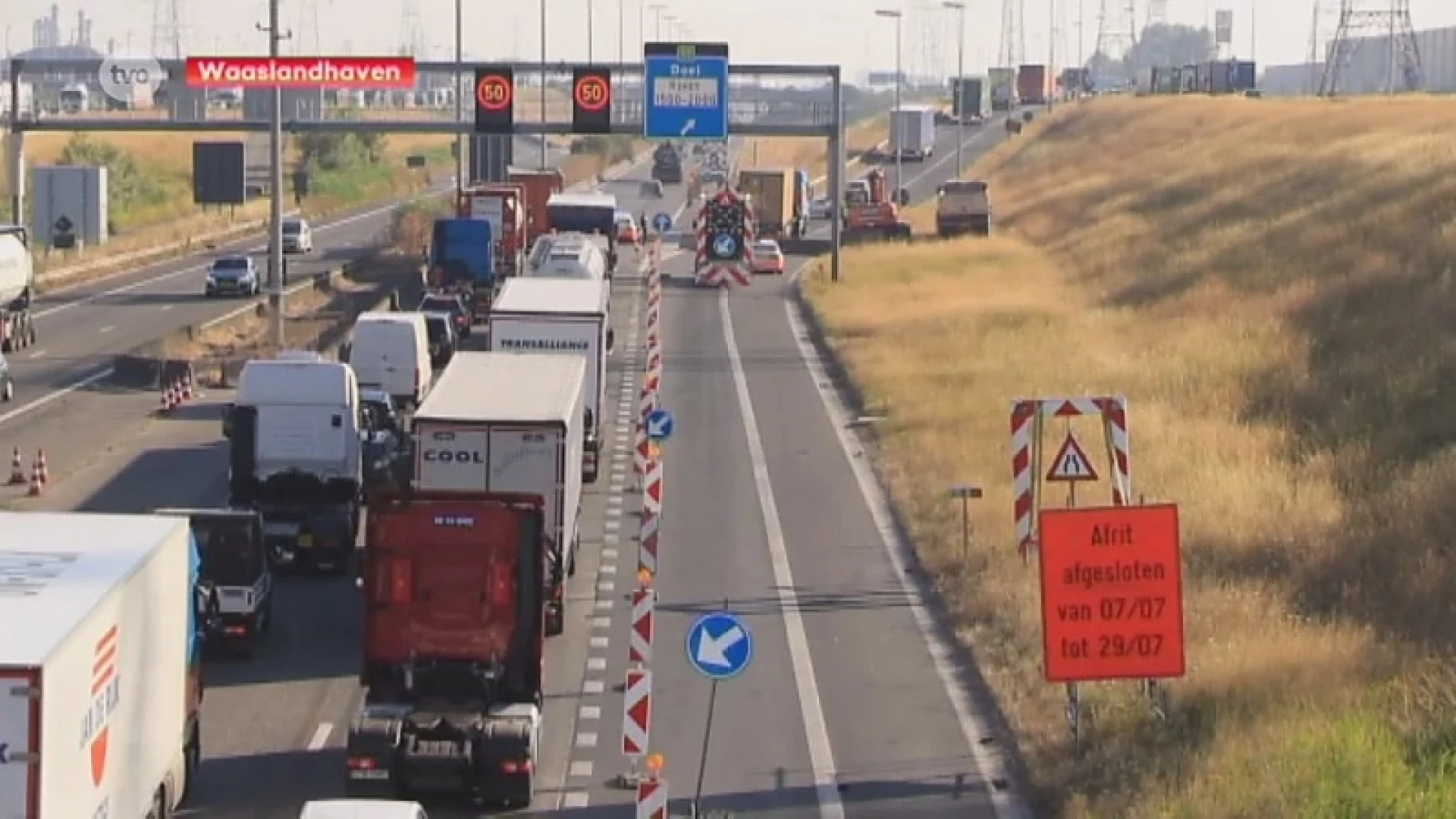 Verkeerschaos in en rond Waaslandhaven door werken R2