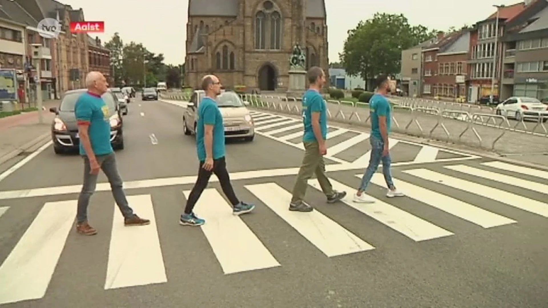 Vluchtelingennetwerk Vlaanderen voert actie in Aalst