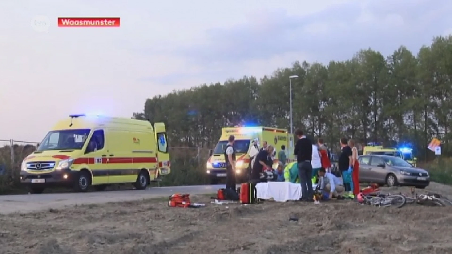Bestuurder die fietsers aanreed in Waasmunster legde positieve ademtest af
