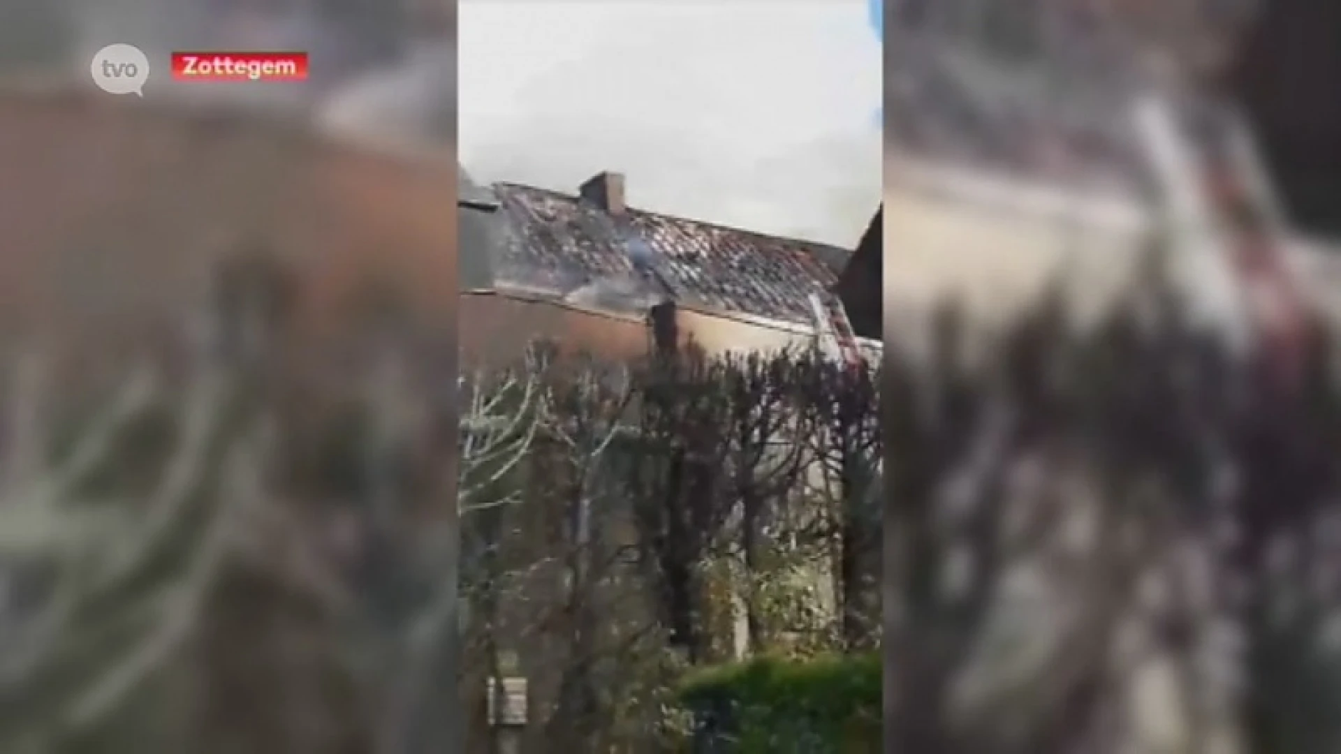 Sparrenbrand slaat over naar dak Sint-Franciscusschool in Velzeke