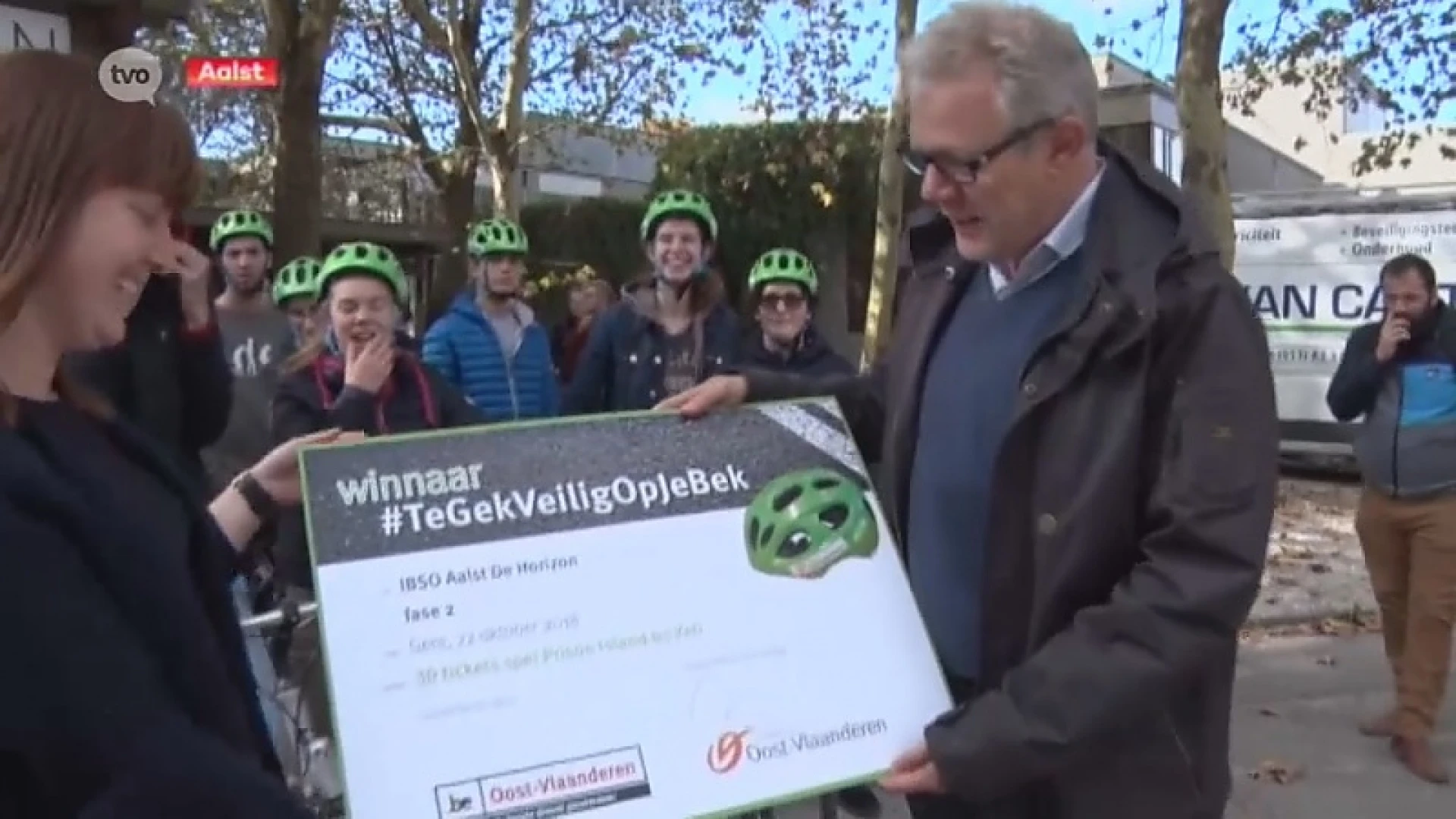 IBSO De Horizon uit Aalst wint fietshelmwedstrijd #TeGekVeiligOpJeBek