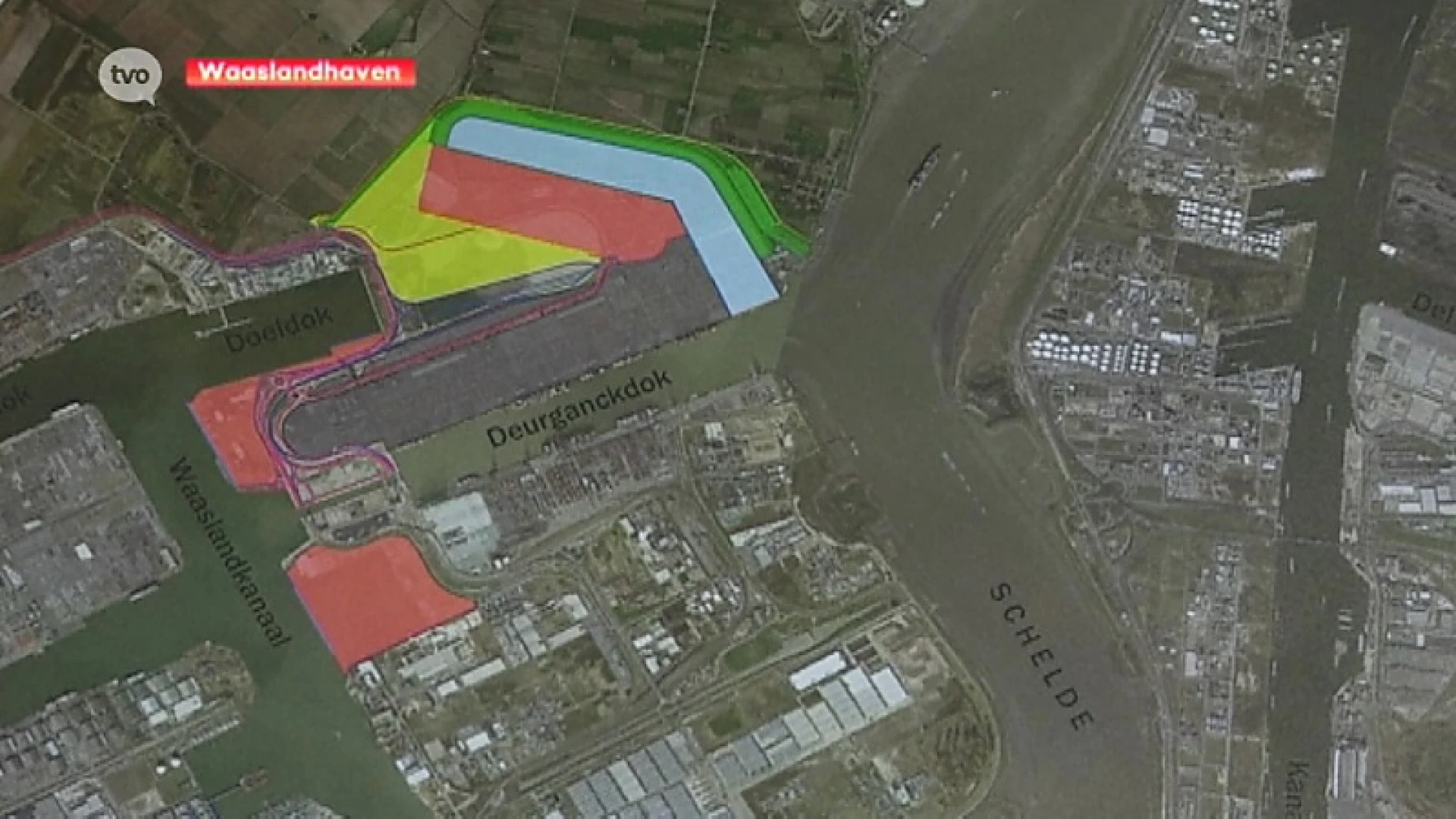 Havenuitbreiding met behoud van Doel door kleiner dok met ''knik'' erin op strategische plaats