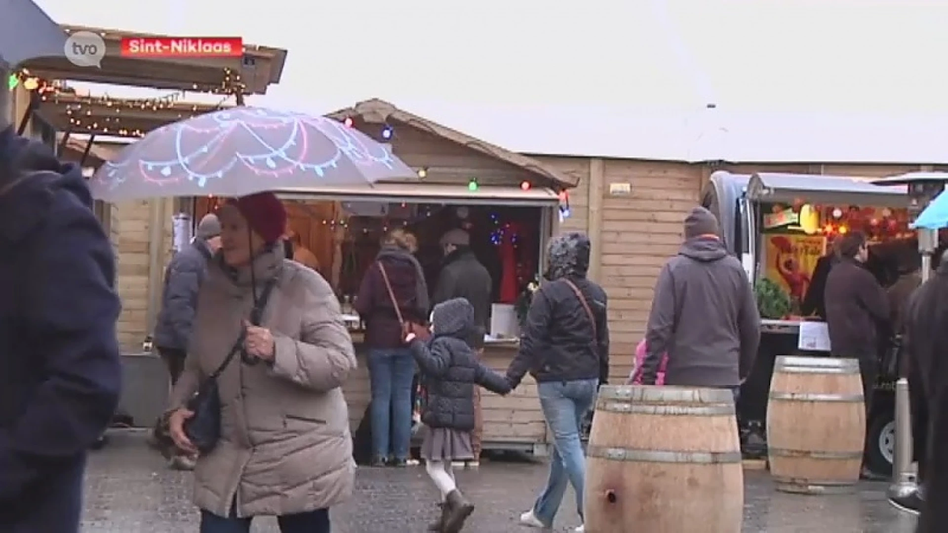 Kerstmarkt Sint-Niklaas valt letterlijk in het water