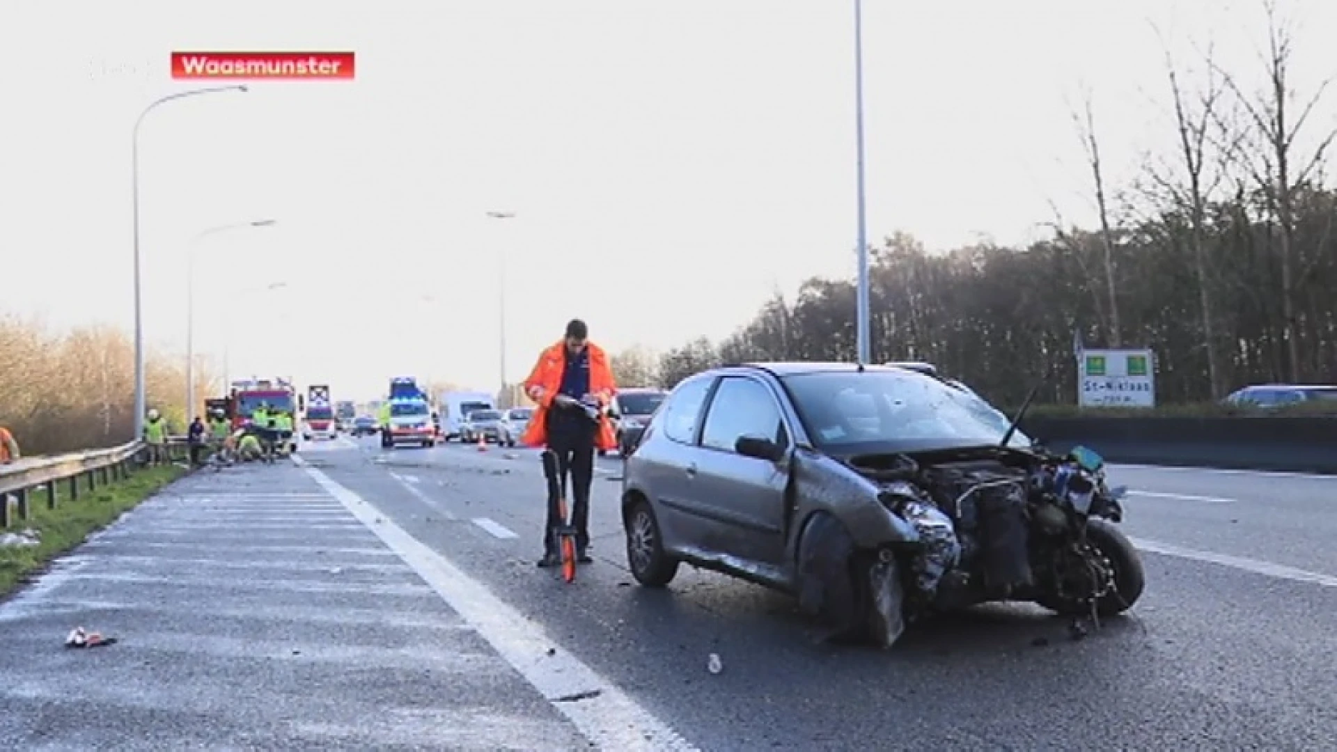 Dronken bestuurster maakt brokken op E17 Waasmunster