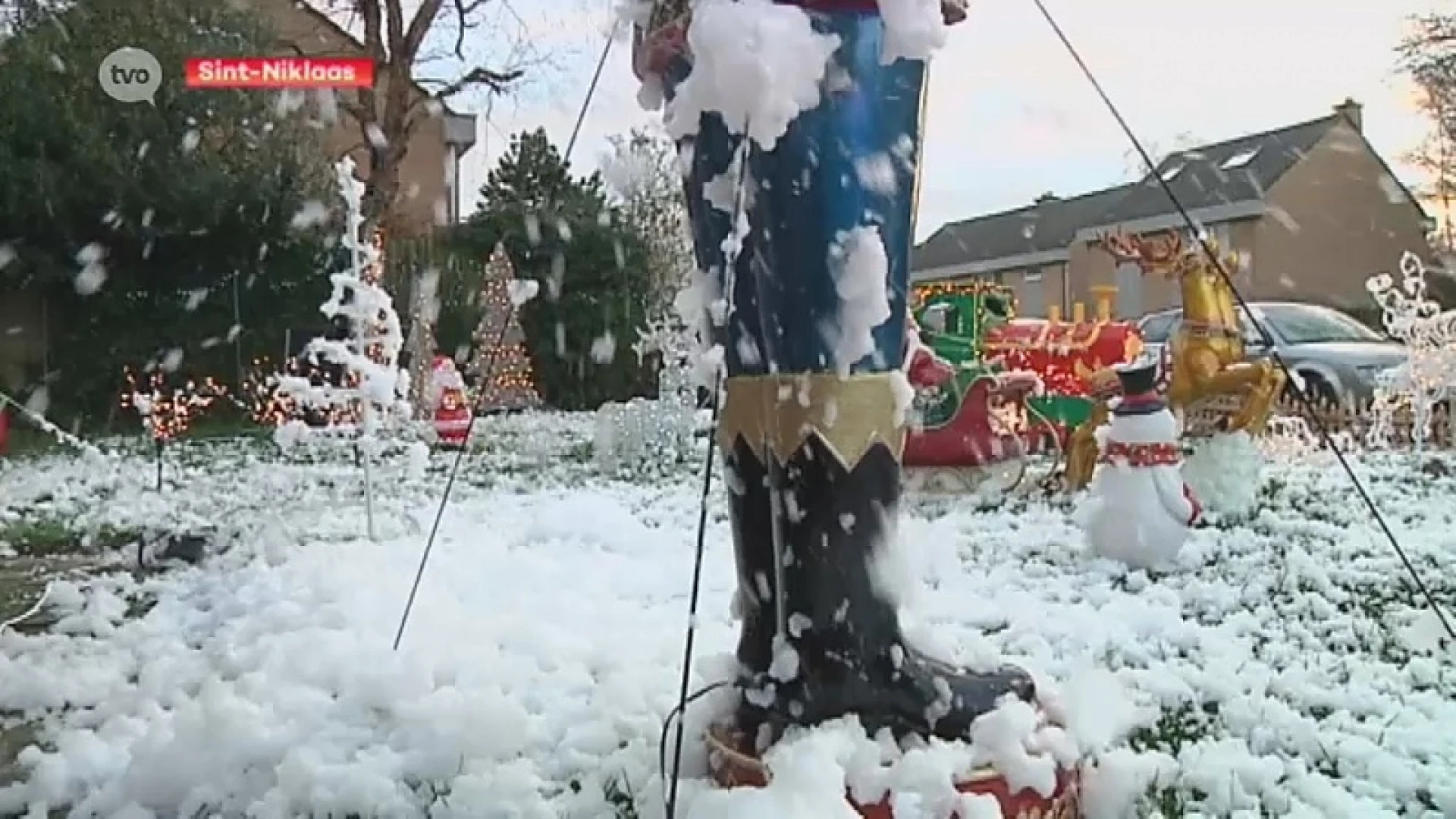 Groene kerst? Niet in deze tuin in Sint-Niklaas!
