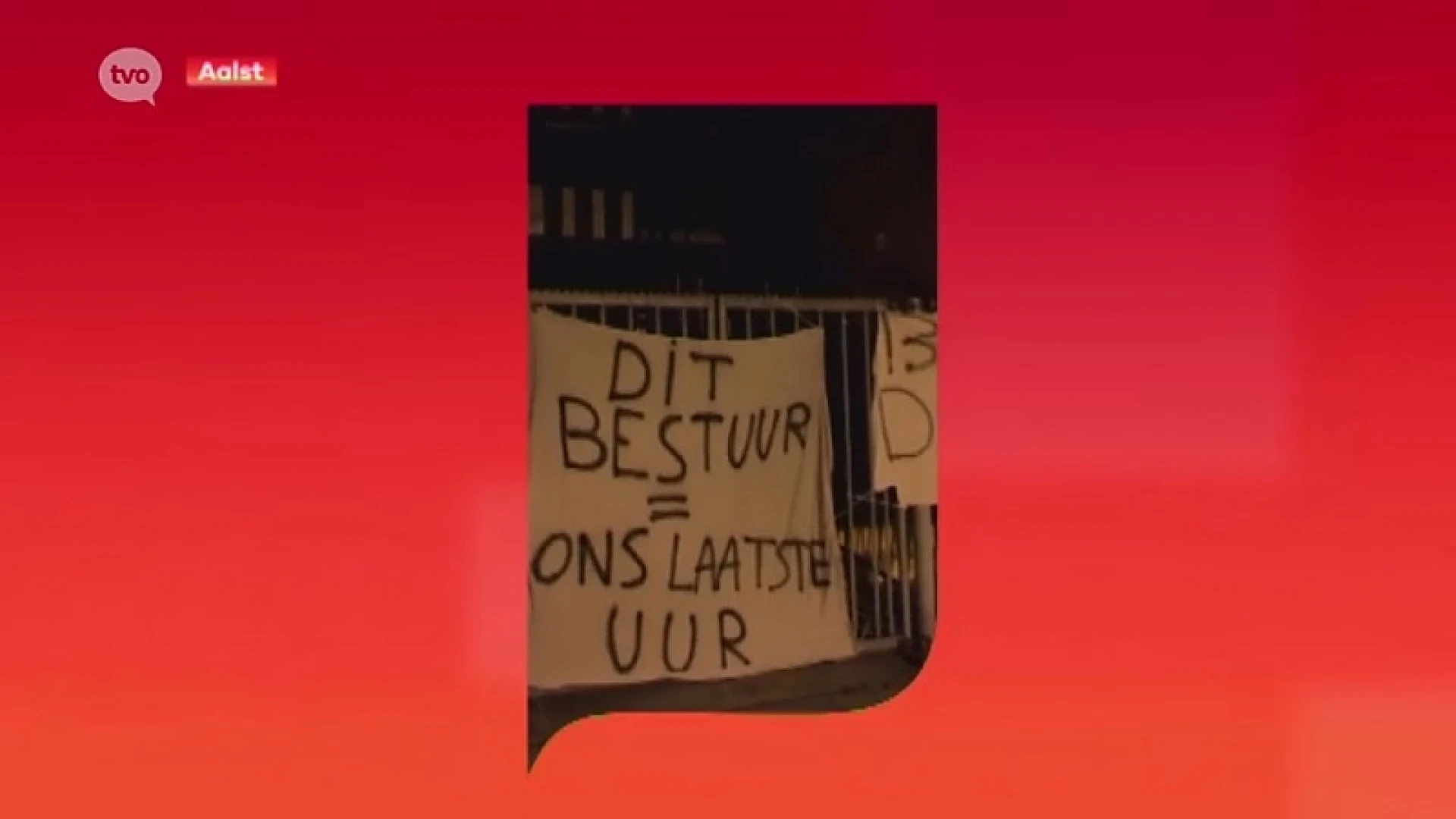 Deel van supporters Eendracht Aalst protesteert tegen gang van zaken bij club