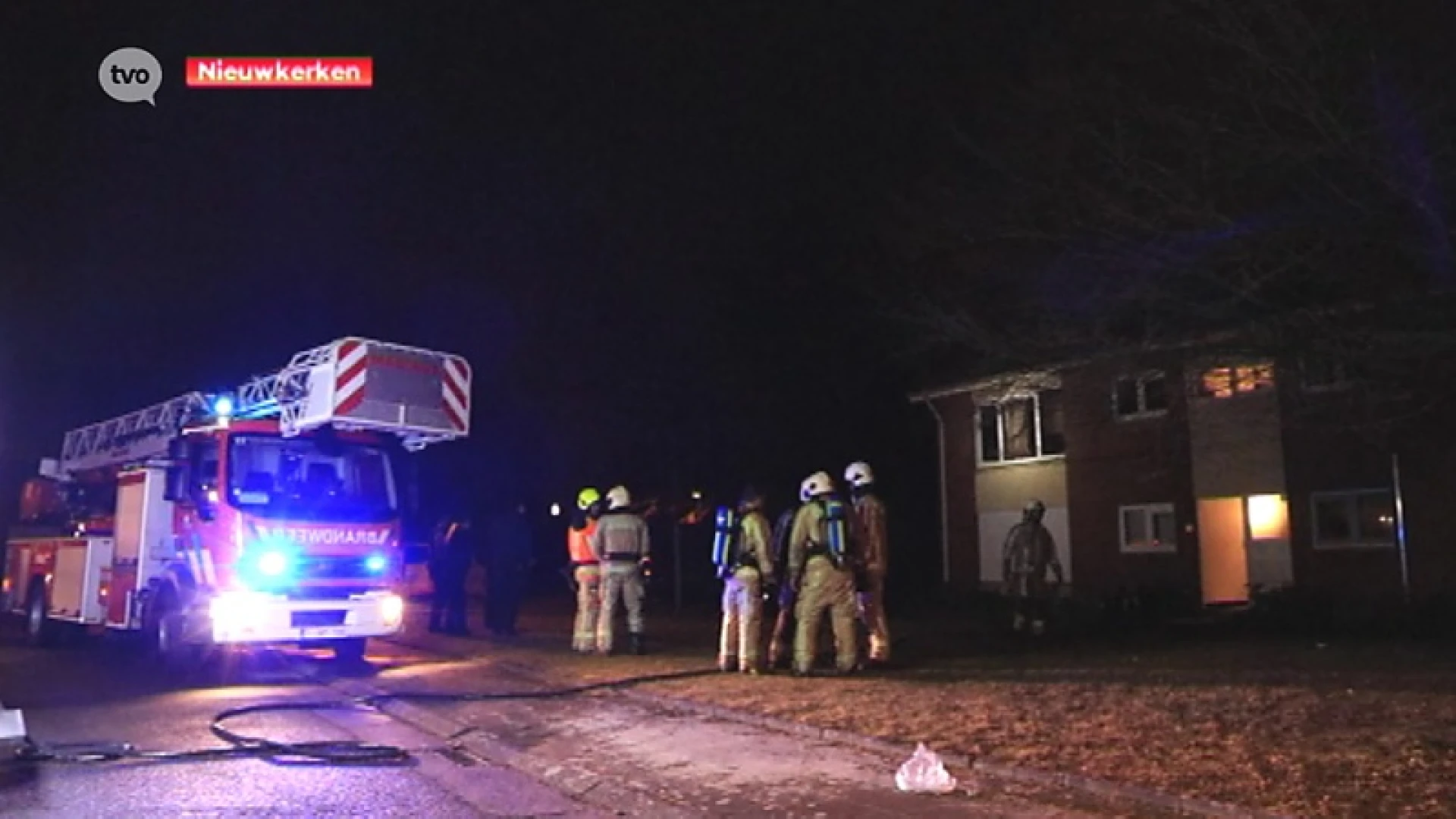 Woningbrand in Nieuwkerken, bewoner zelf meegenomen voor verhoor