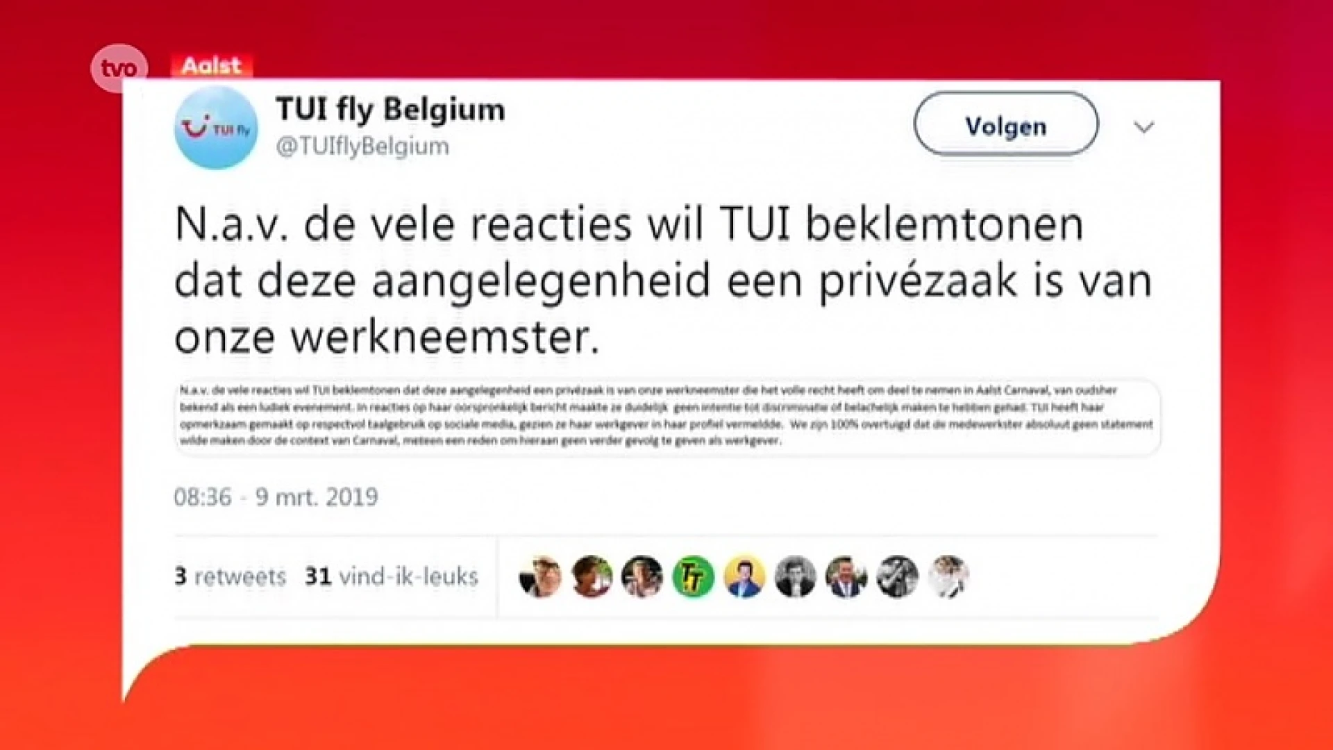 TUI Fly Belgium komt op haar stappen terug nadat Aalstenaars de maatschappij aanvallen op sociale media