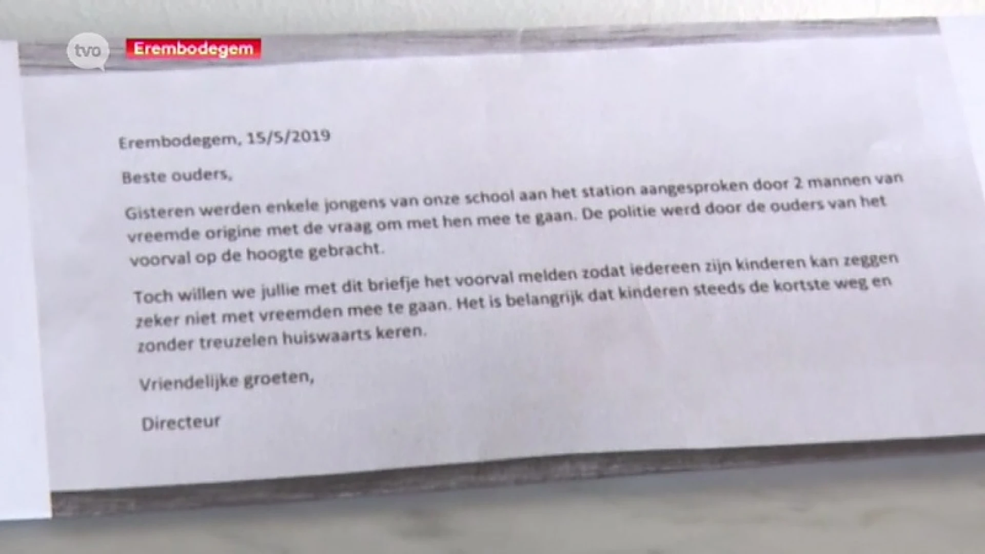 School waarschuwt voor mogelijke kinderlokker in Aalst