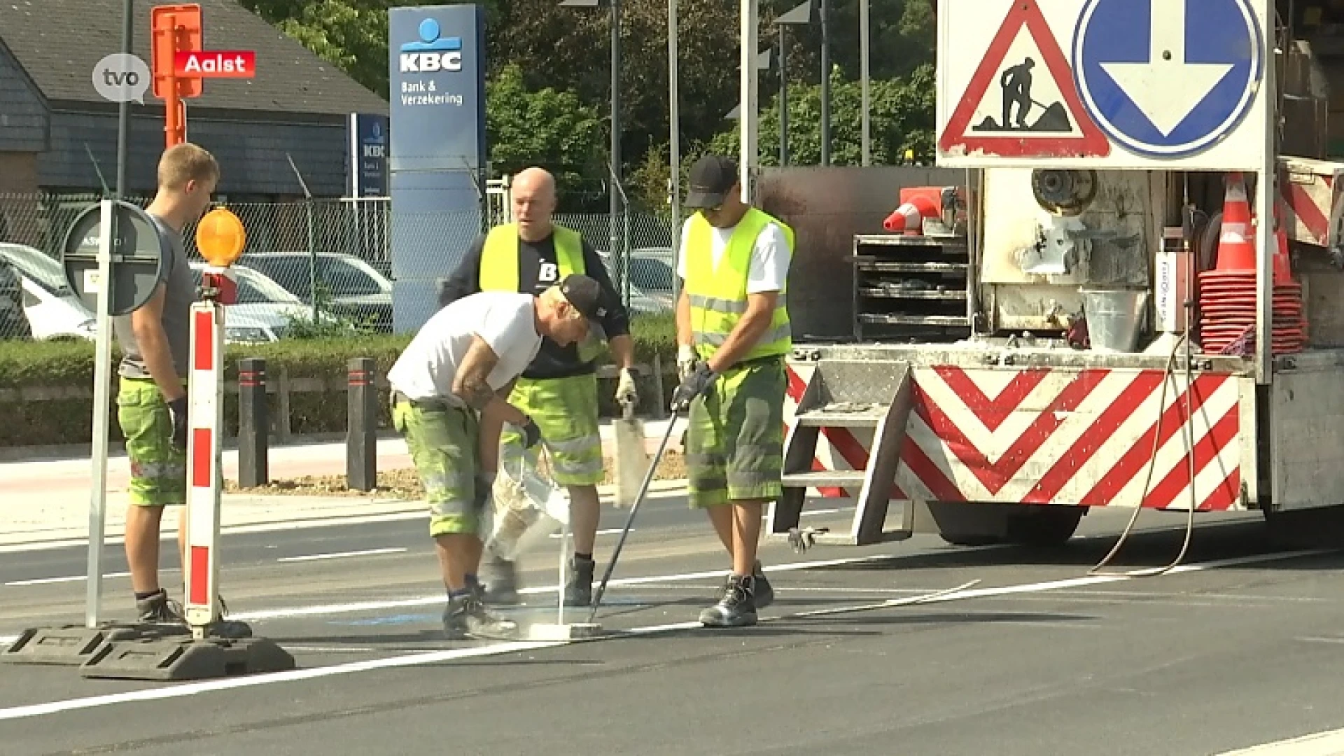 Ringwerken Aalst weer stapje verder: rotonde opengesteld