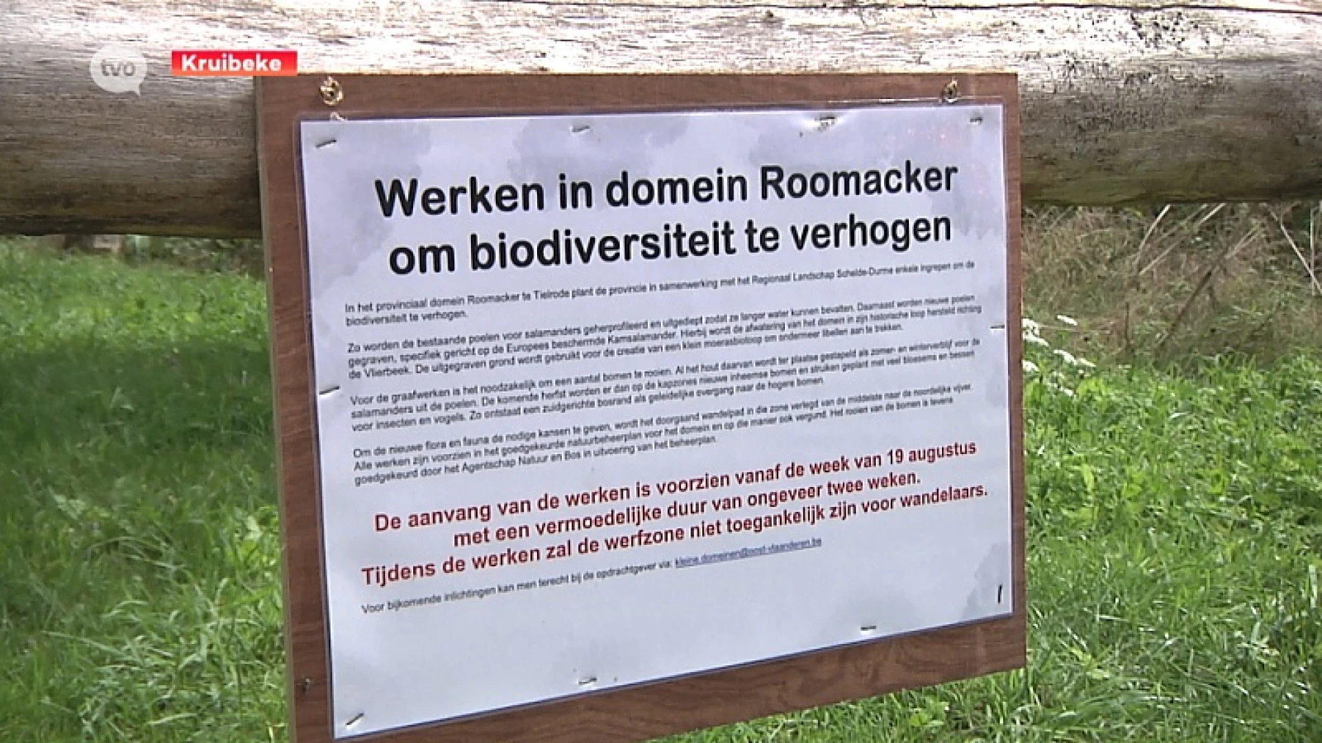 Domein Roomacker Tielrode werkt aan een betere biodiversiteit