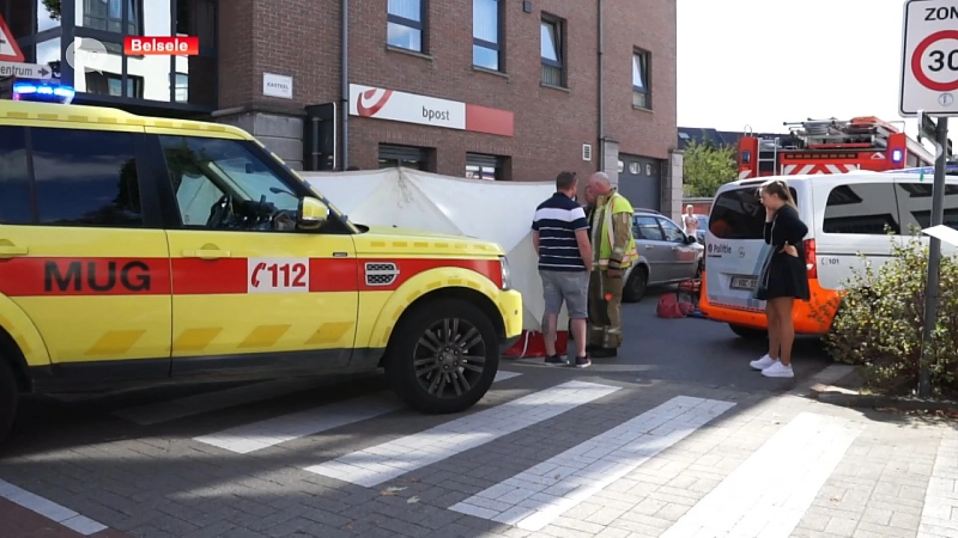 Fietsster zwaargewond na aanrijding in Belsele