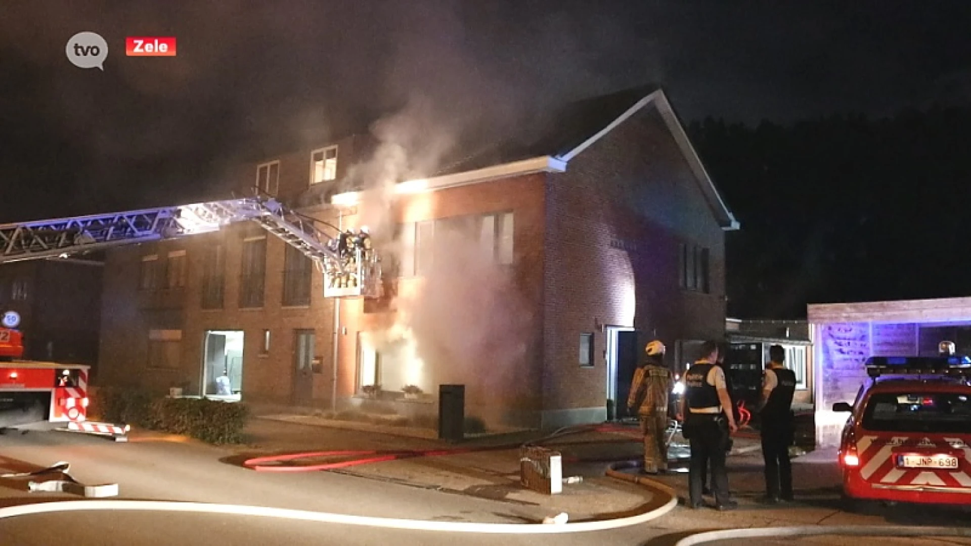 Woning door brand vernield in Durmen Zele door slechte schouwafvoer