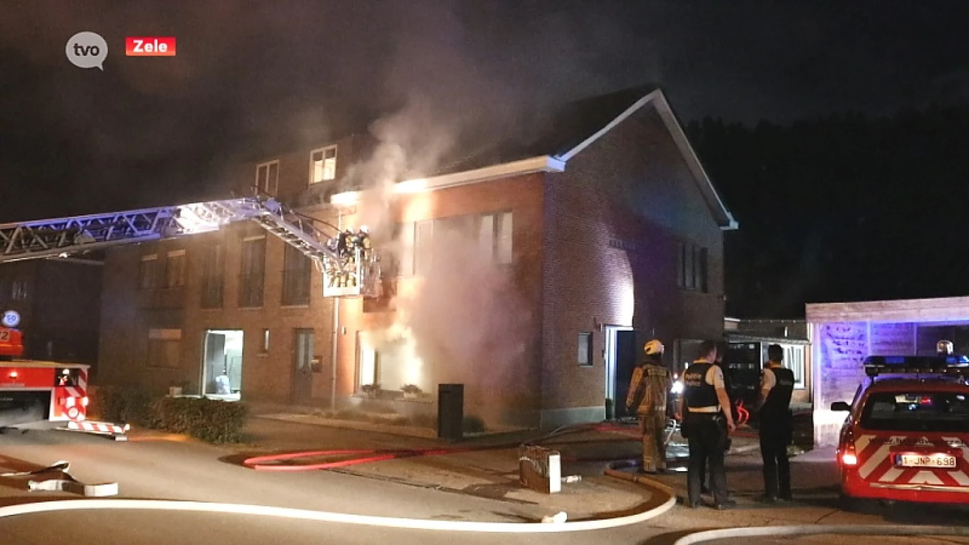 Woning door brand vernield in Durmen Zele door slechte schouwafvoer