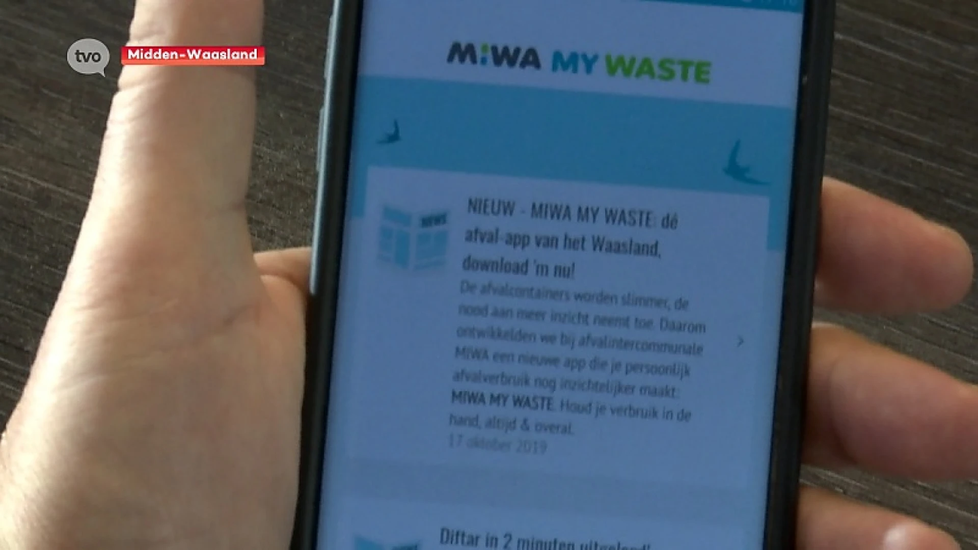 MIWA lanceert MIWA MY WASTE, de afval-app van het Waasland