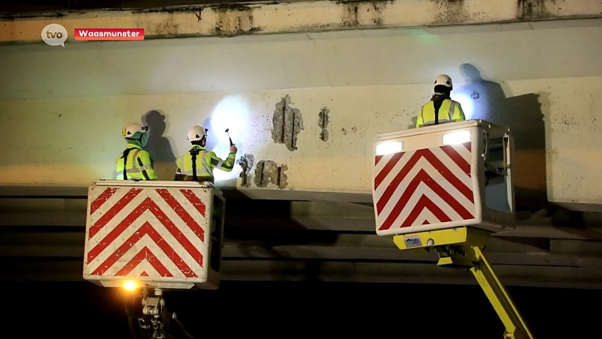 Brug over E17 Waasmunster "afgetikt" en veilig bevonden