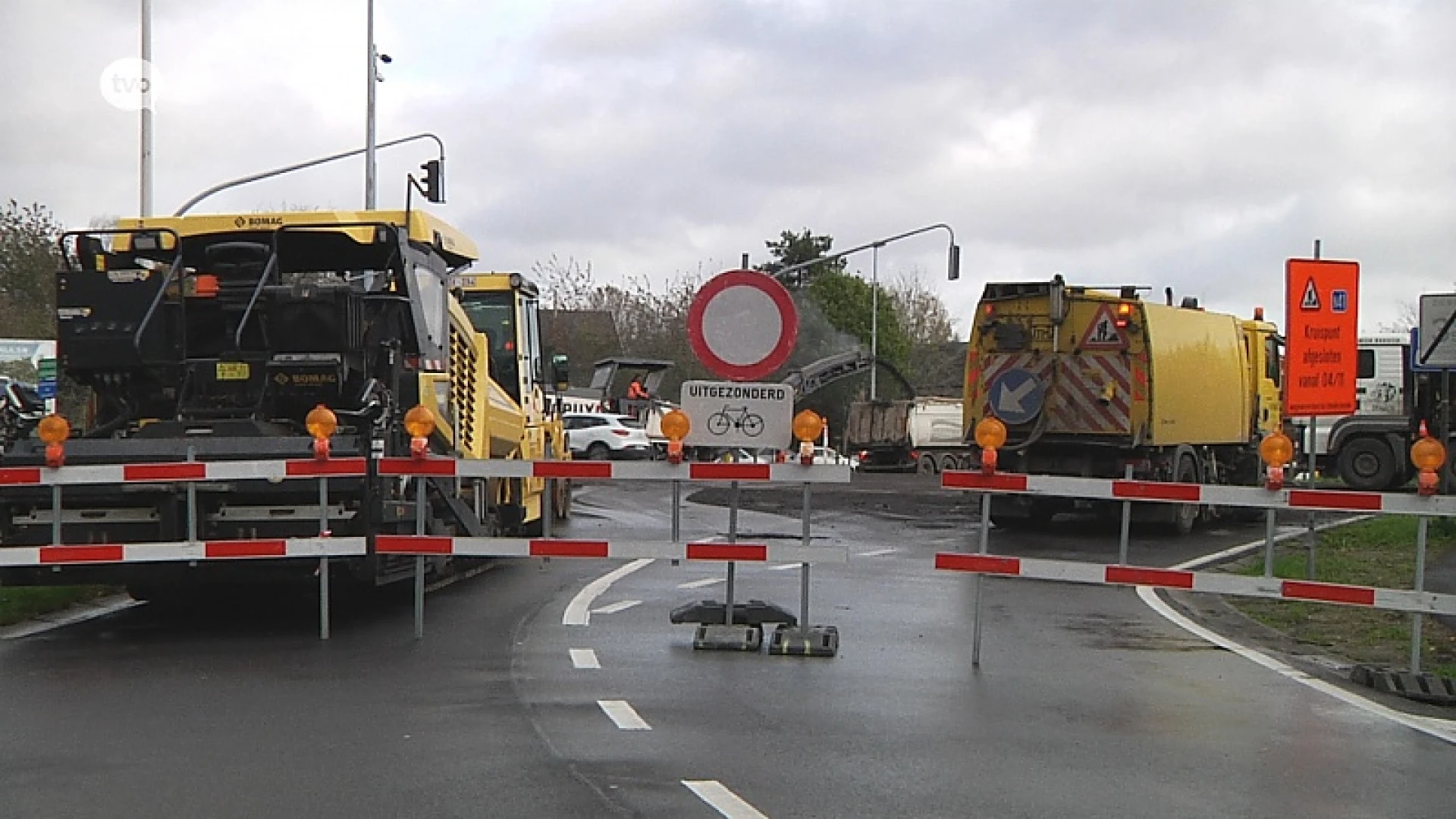 Sterke hinder door asfalteringswerken op N41 richting Dendermonde