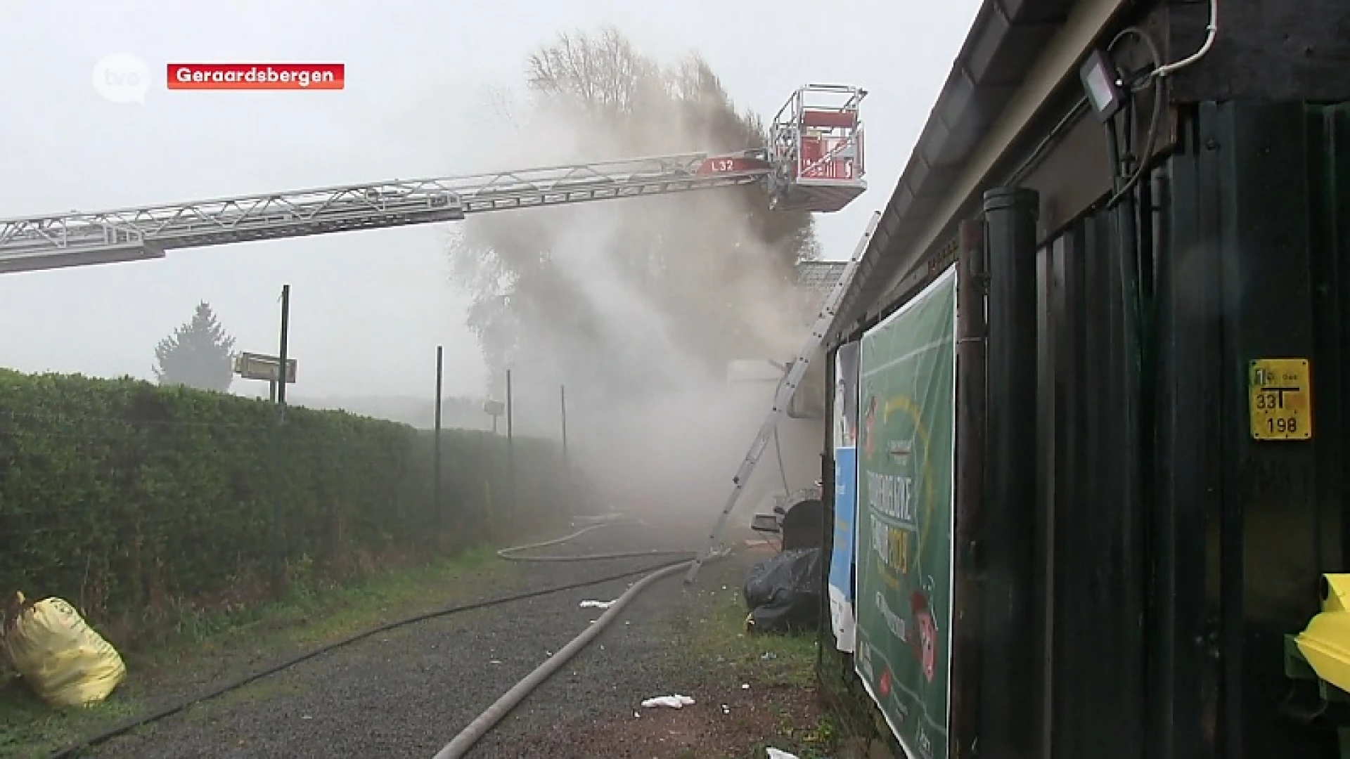 Zware brand bij tennisclub Geraardsbergen